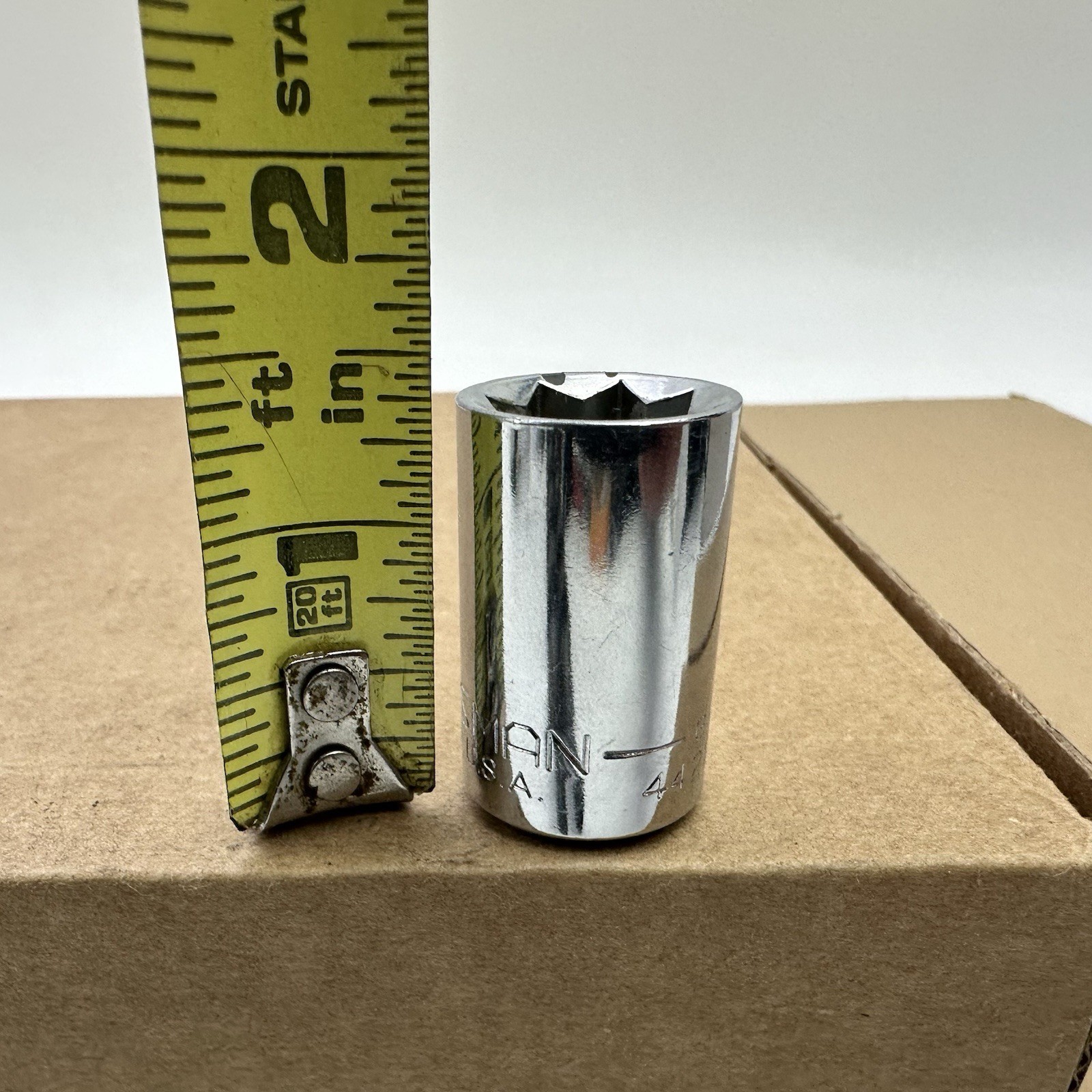 Vintage Craftsman USA 1/2″ Socket 8 Pt Star Double Square 1/2″ Drive G 44222