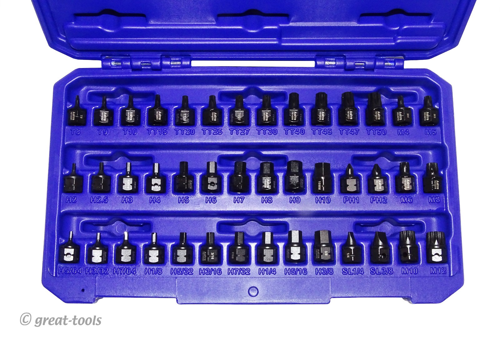 ASTRO PNAUMATIC TOOLS #78142 – 42-pc nano impact bit socket set – 11mm hex drive