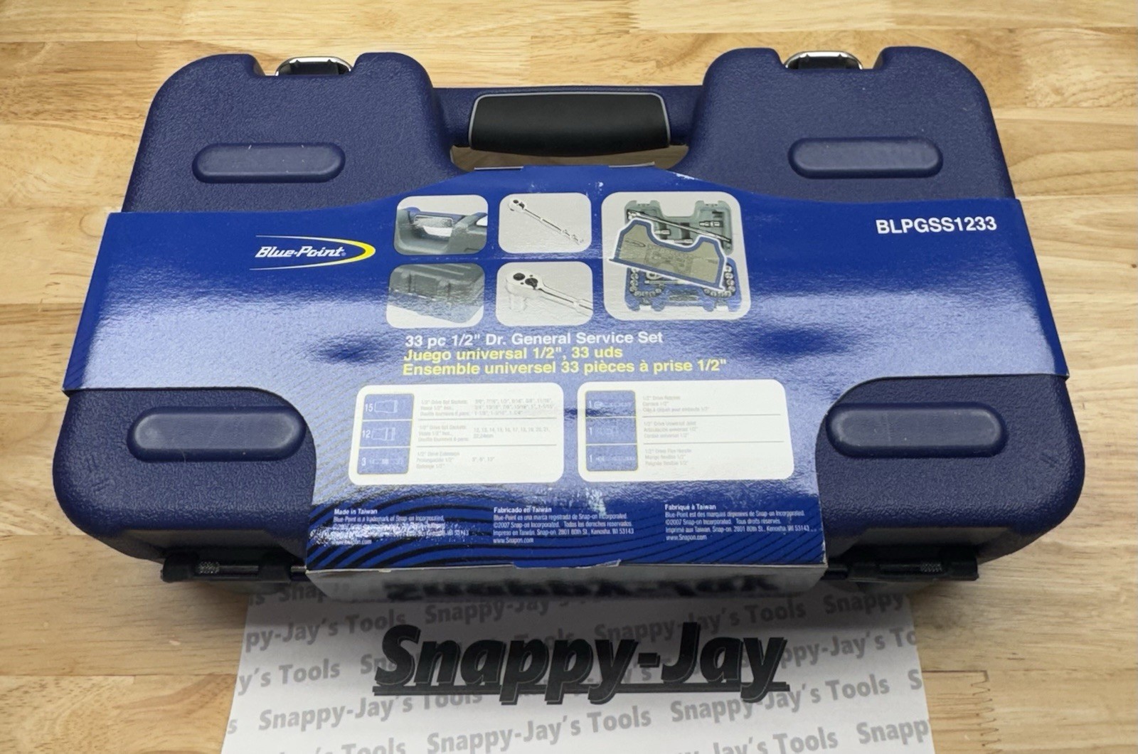 Blue-point Tools NEW 33 pc 1/2″ SAE/Metric General Service Socket Set BLPGSS1233