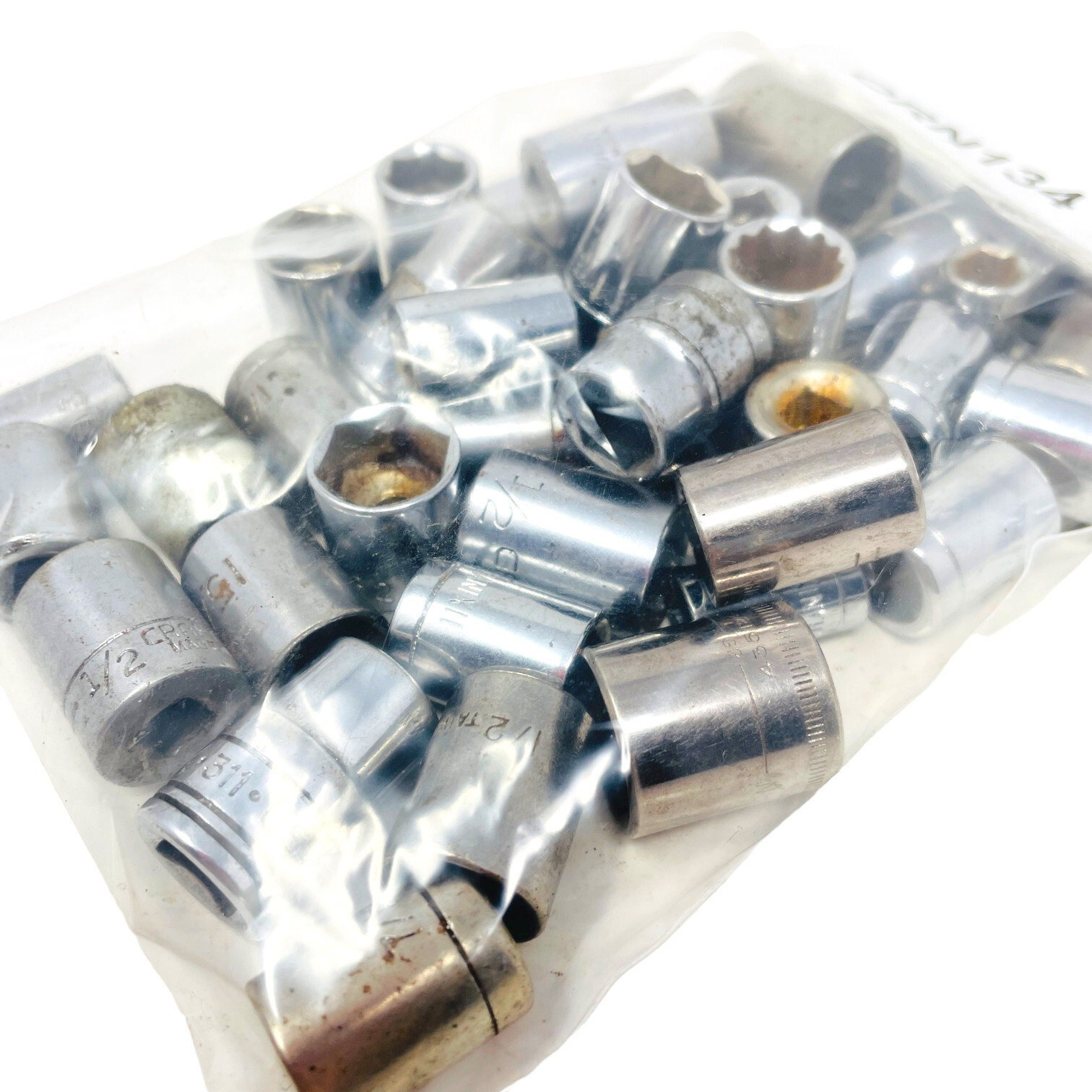 42 Pcs Craftsman, Husky and Assorted 43512, 9/32, 12mm, 1/4 Drive Socket Set