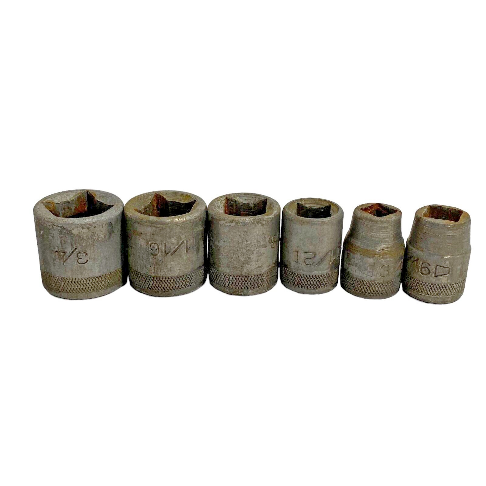 Vintage Socket Set of 6 1/2″ Adapters