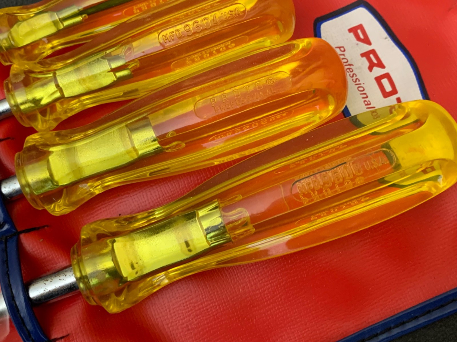 Vintage Proto Professional 9600B Flat Head Screwdriver Set *READ DESCRIPTION*