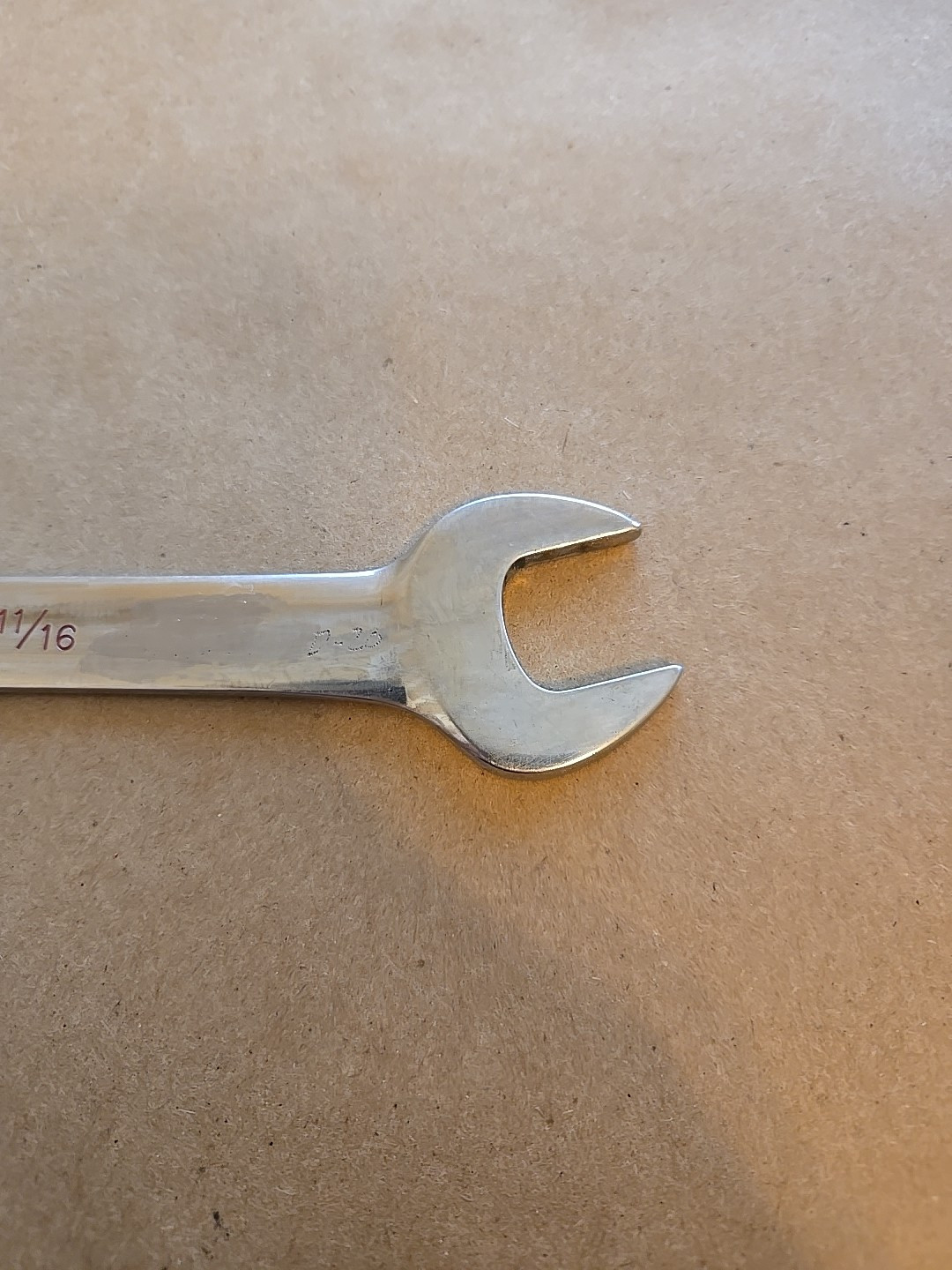 Snap On 5/8″-11/16″ SAE Low Torque Slime Line Open End Wrench LTA2022