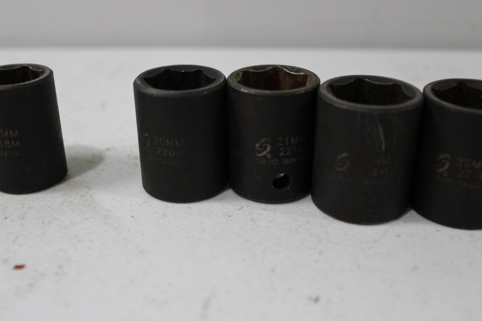 Sunex 14 Pieces SAE shallow Impact Socket Set 3/8 drive