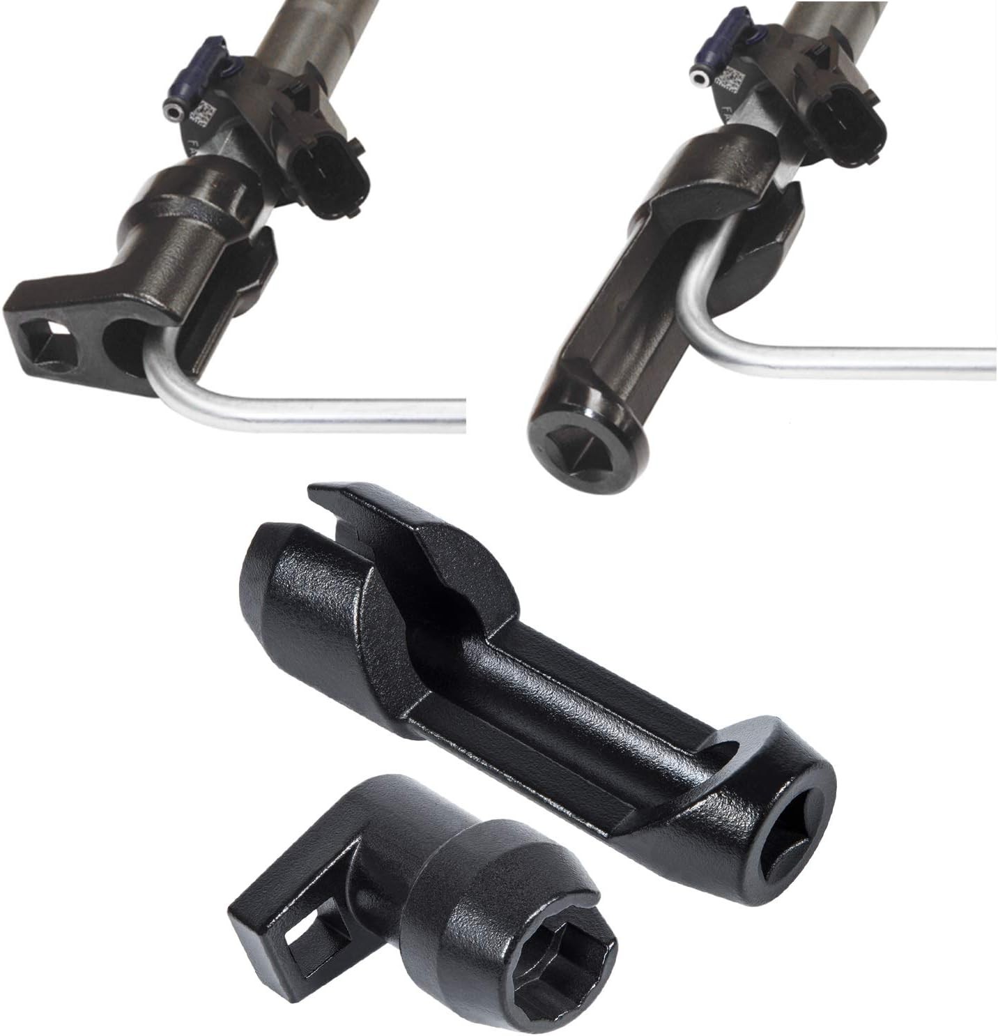 Fuel Injector Socket Set 17mm Injector Line Removal Tool Alternative to Sl11400