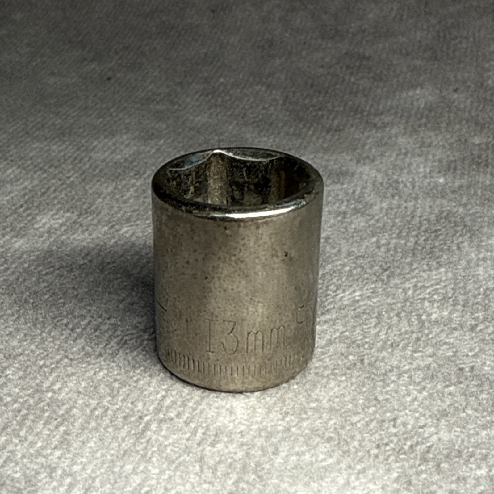 Craftsman 13mm 1/4″ Drive 6 Pt Chrome Socket USA 43514 Vintage USA Made