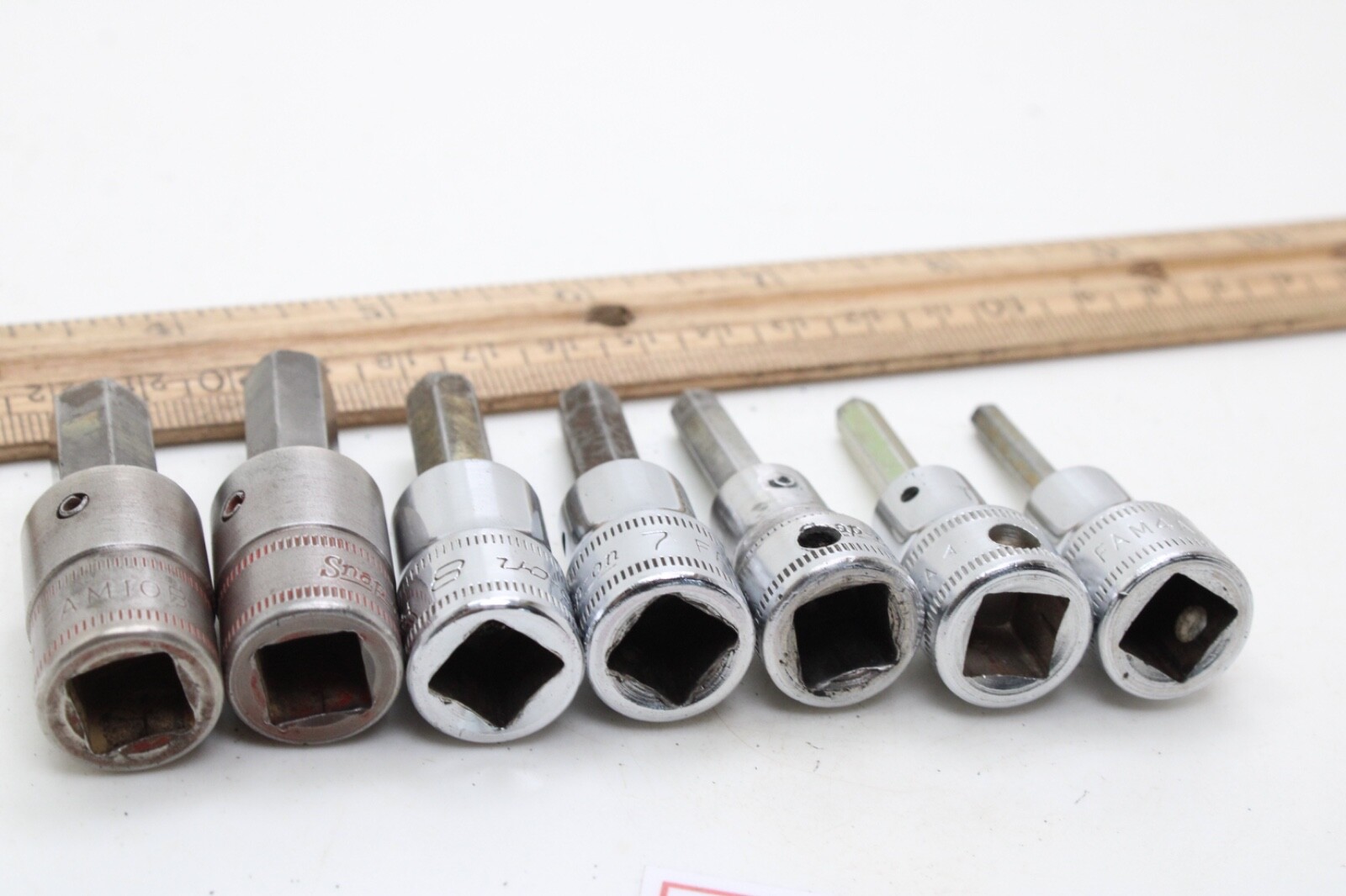 Snap On FAM4A-FAM10B 4-10 mm 3/8″ Drive 6 Piece Metric Hex Bit Socket Set USA