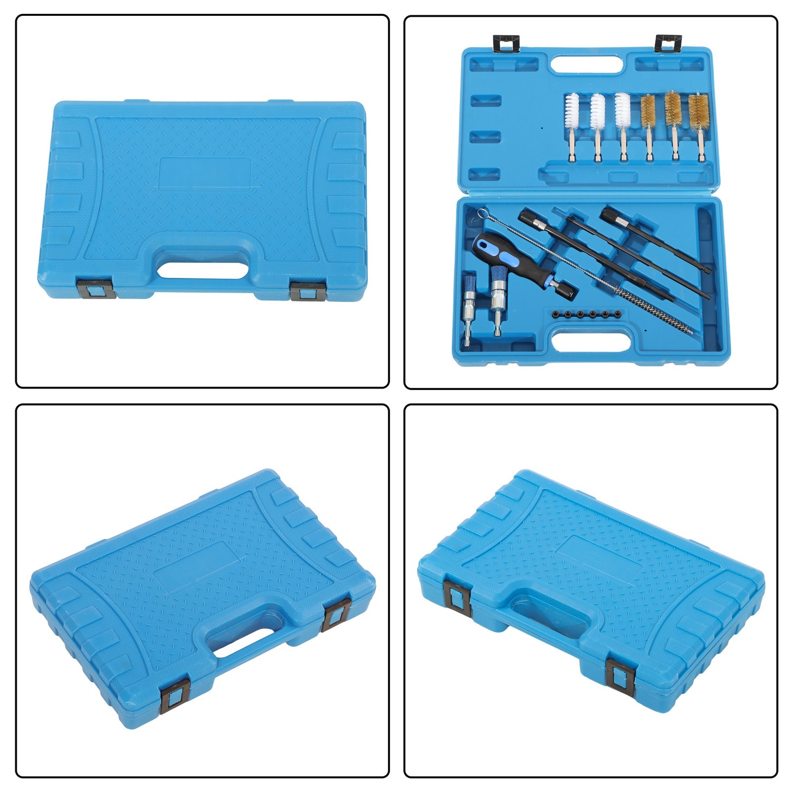 19pc Diesel Injector Seat Port Cleaner Auto Engine Maintenance Cleaning Brushes