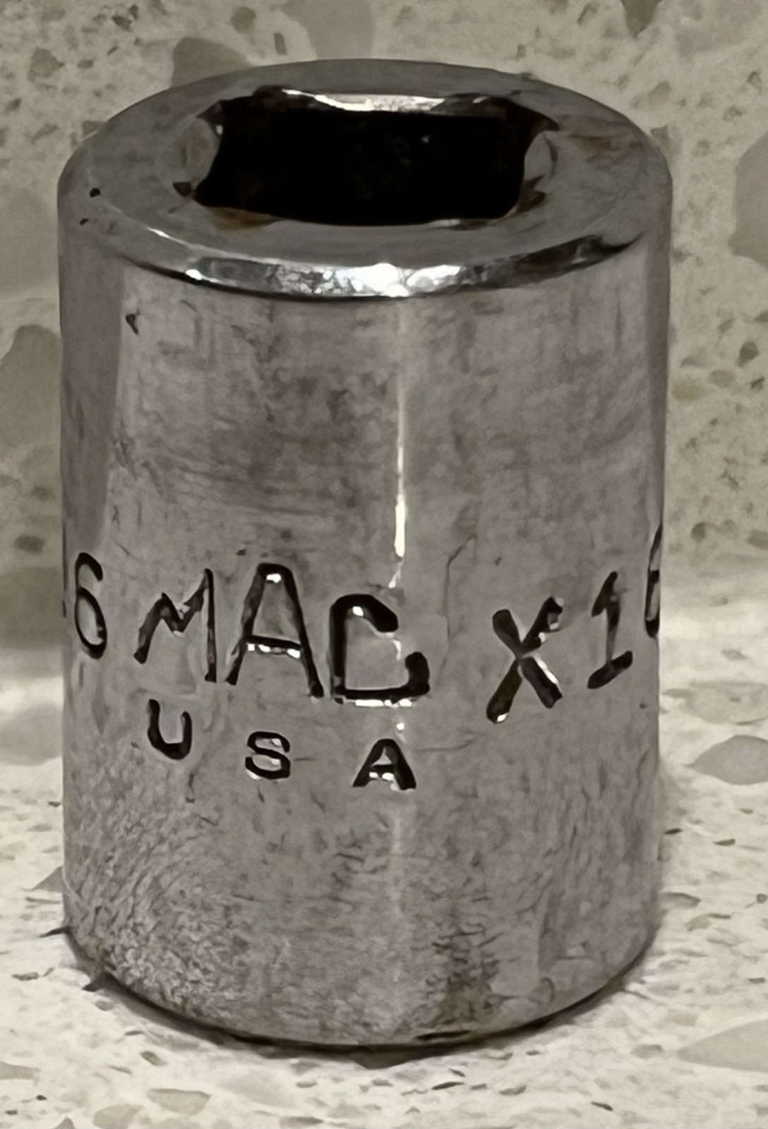 Mac Tools X186 9/16 SAE 6-Point Shallow Socket 3/8 Drive Chrome