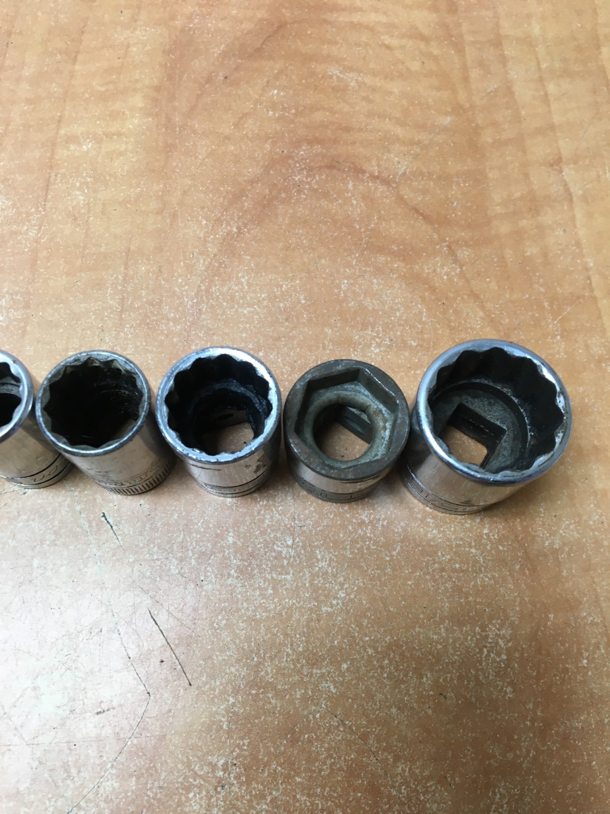 Snap On 1/2 Drive SAE Mix Shallow Set Of 8 TW-SW 3/8 to 15/16″ SW301 TW261