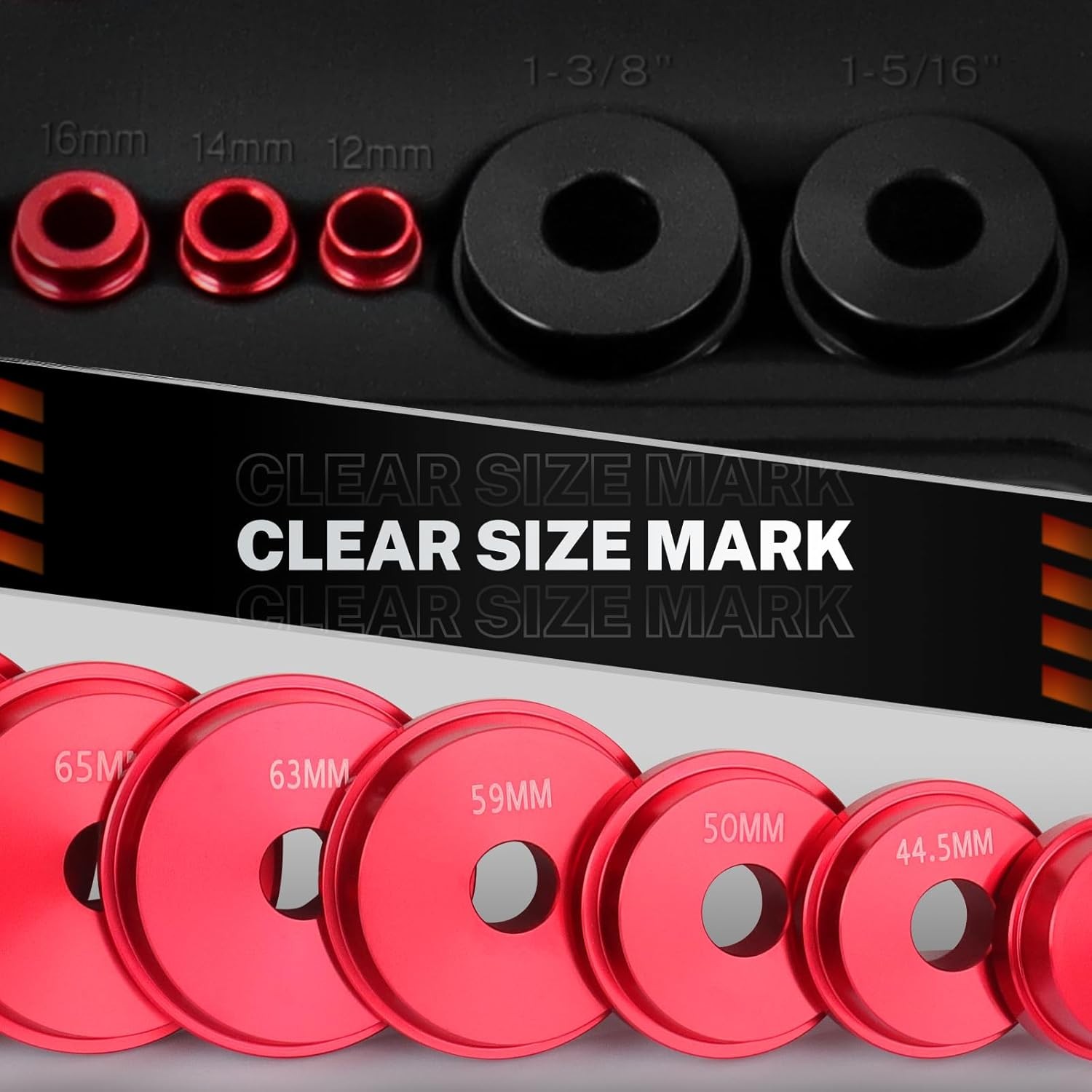 43 Piece Bearing Race and Seal Driver Set with 4 Handles& 39 Dual-Sided Adapters