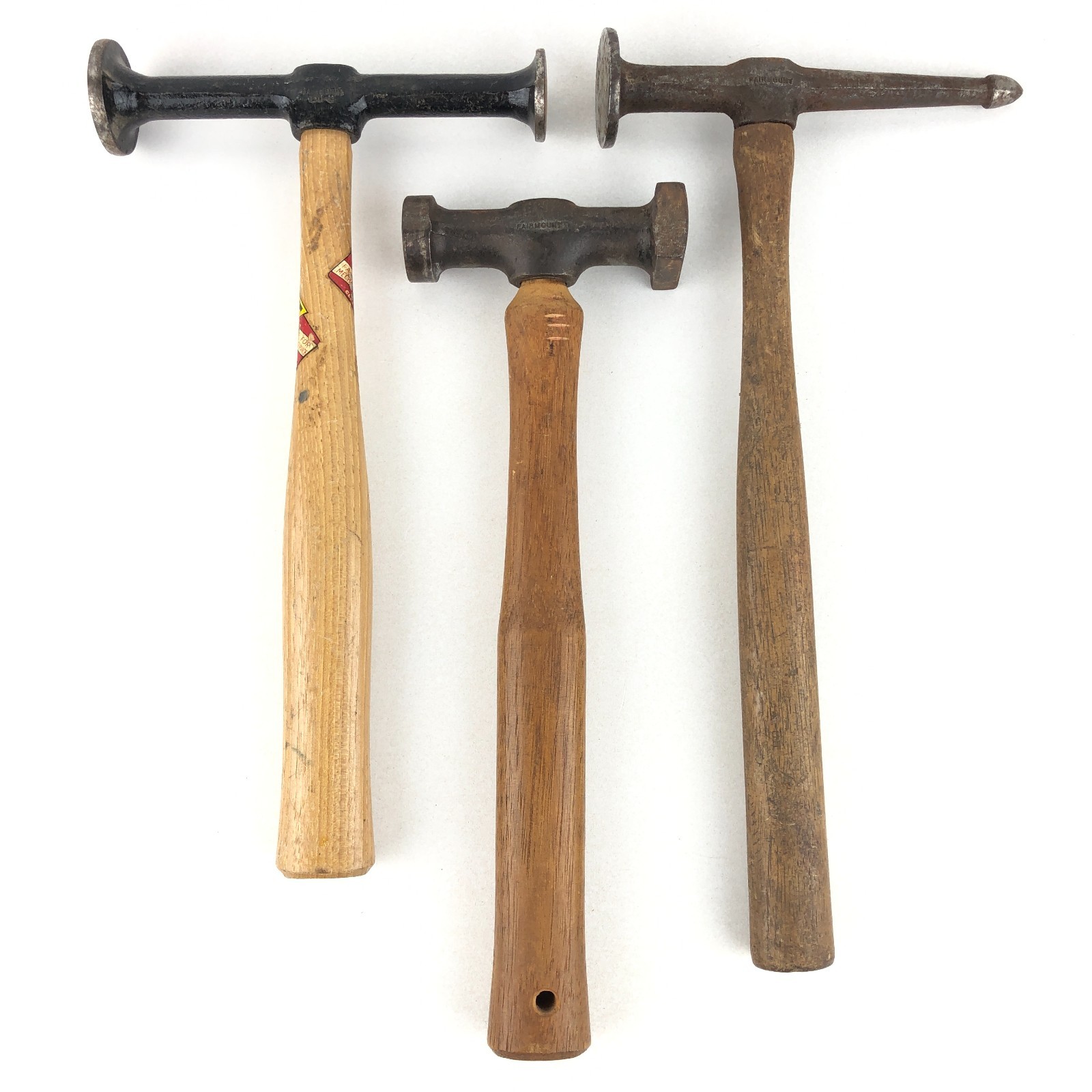 Vintage Fairmount Auto Body Hammer LOT 150-G 158-G 160-G Dinging Pick Striking
