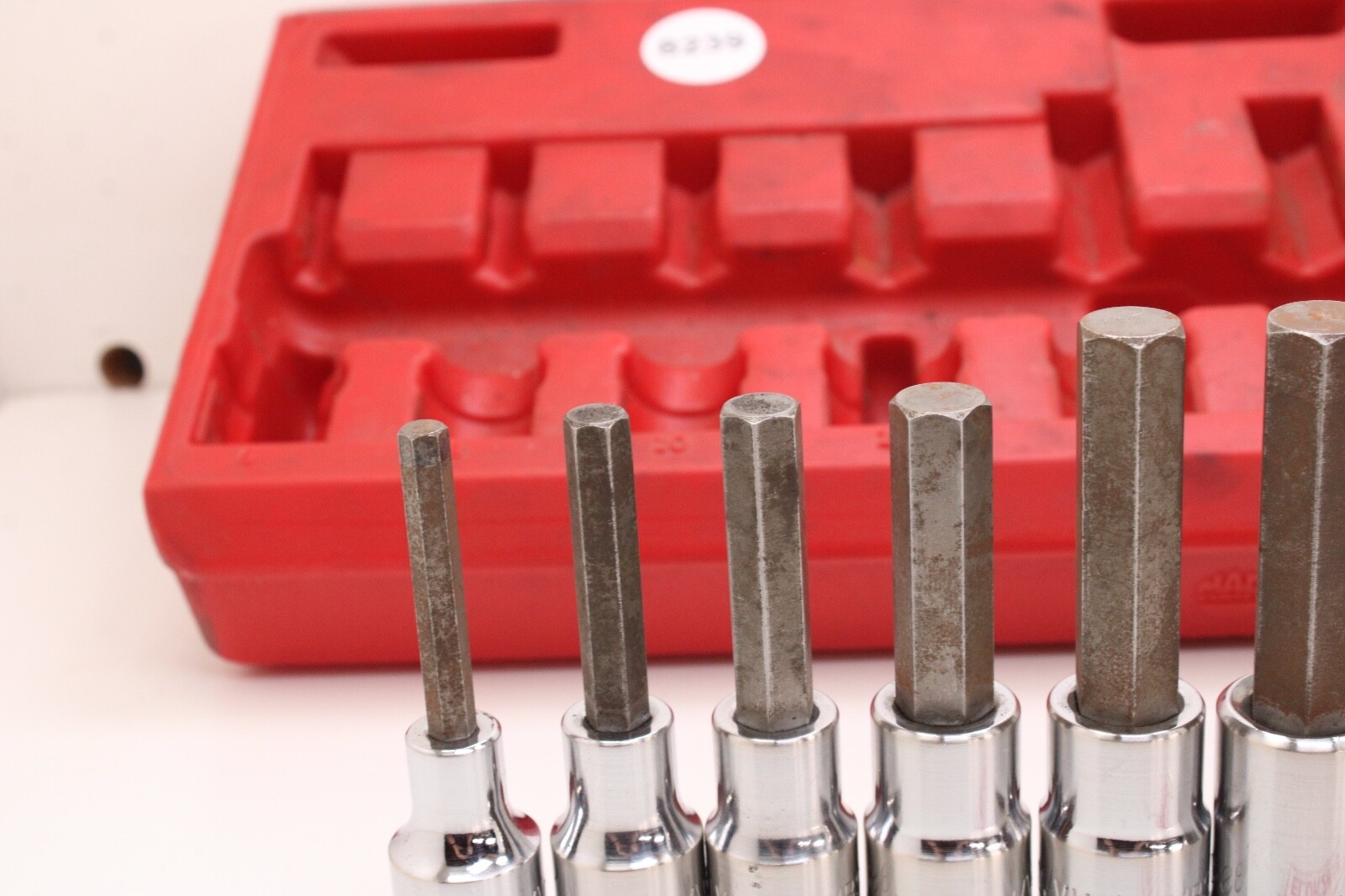 Mac Tools SVHM10P 1/2″ Drive 6mm-19mm 10 Piece Metric Chrome Hex Driver Set USA