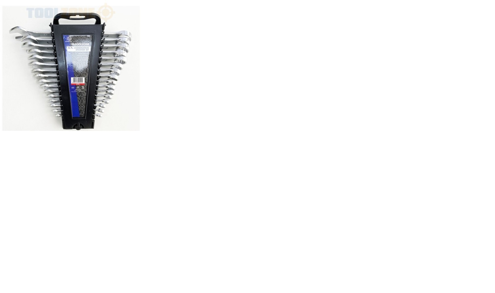 SPANNER SET 16PC METRIC COMBINATION WRENCH IN RACK OPEN END 6-22MM SP193