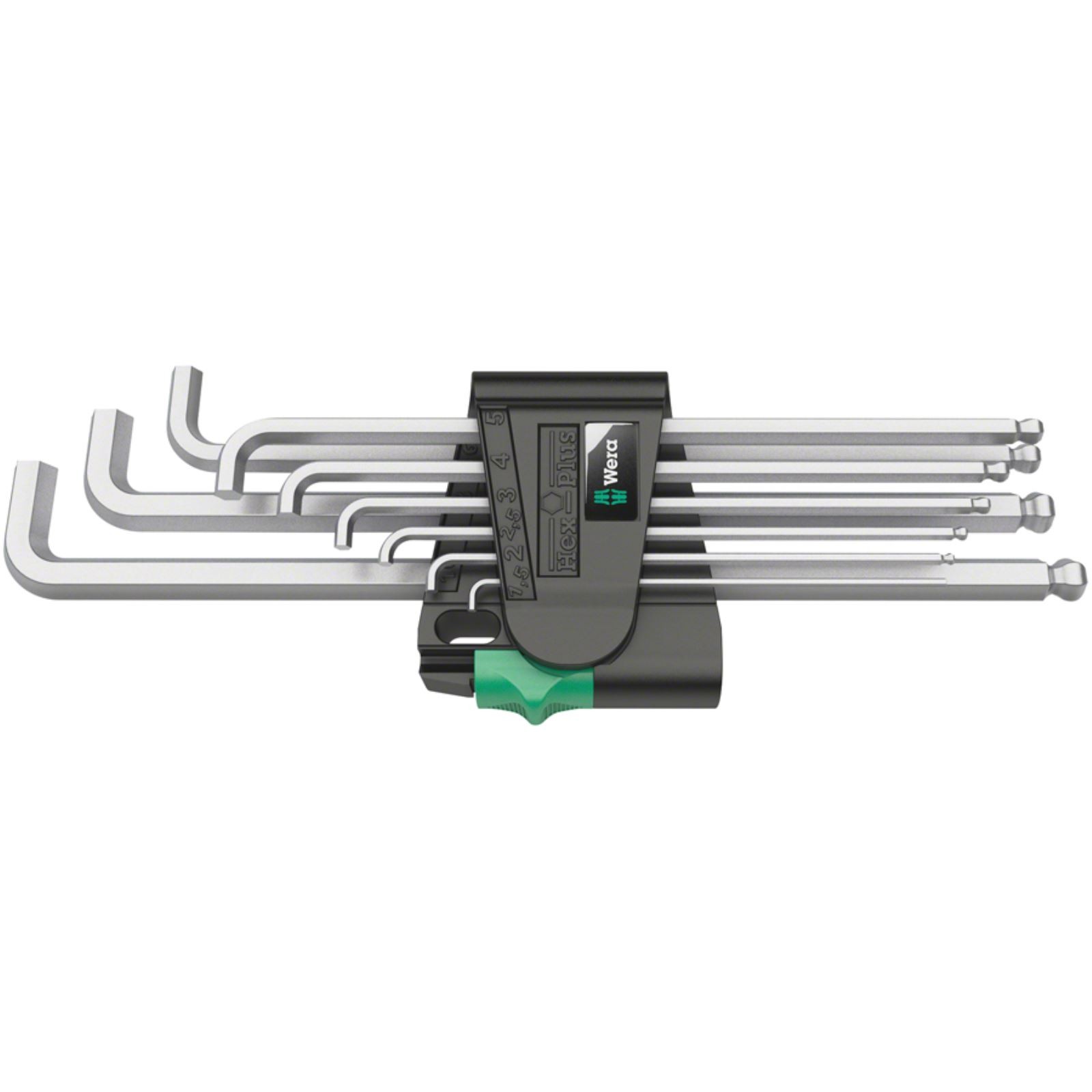 Wera 950 PKLS Stubby Hex Wrench Set Short Reach Metric – 9-Pieces 05073594001