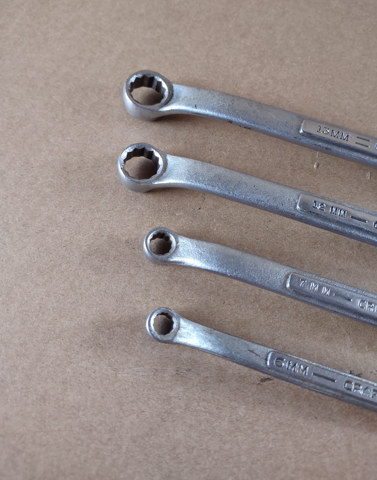 Vintage Craftsman Metric Offset Box End Wrenches -V- Series 4pcs Made in USA