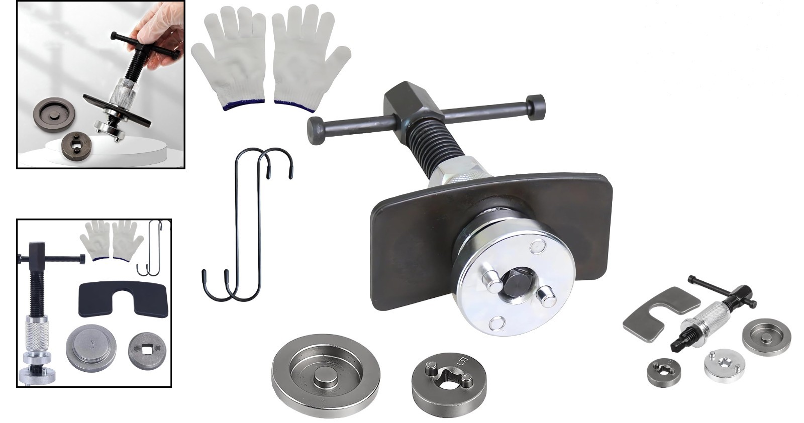 Brake Caliper Compression Tool 5-in-1 Universal Piston Rewind for Cars SUVs T…