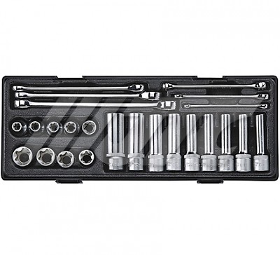 JTC 1/2″ DR. 24 PCS STAR COMBINATION SET, JTC TOOLS # K4241