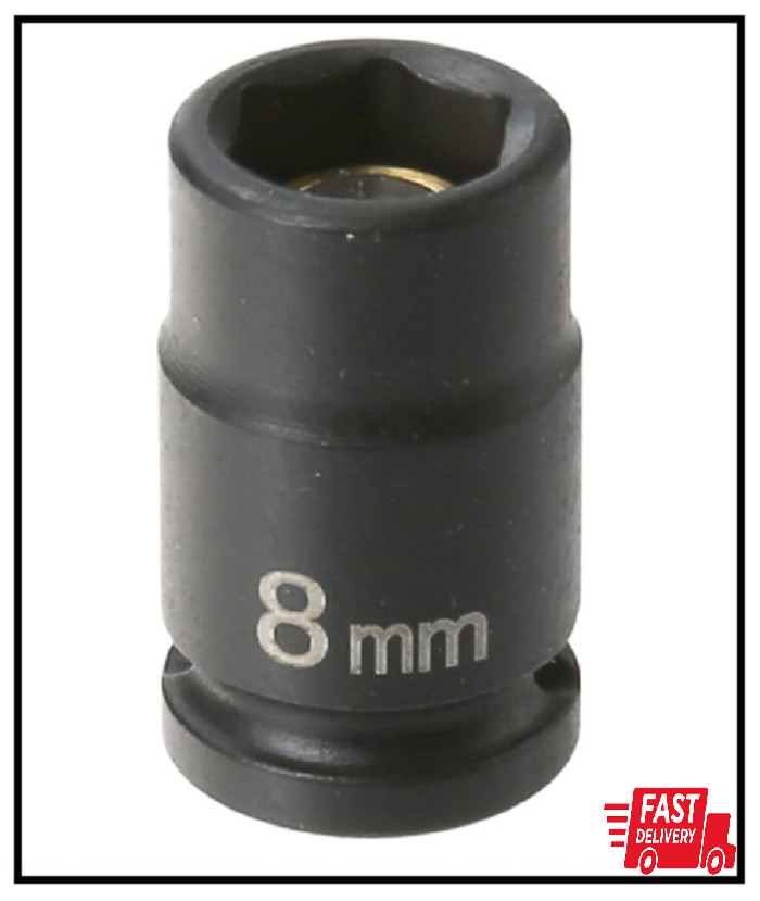 Grey Pneumatic (908MG) 1/4″ Drive x 8mm Magnetic Standard Socket