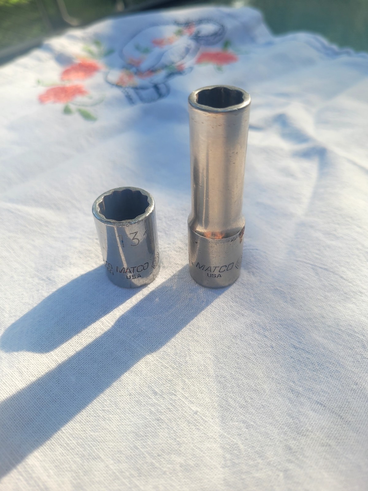 VINTAGE MATCO SOCKETS 10MM DEEP WELL BDV6A 13mmSHALLOWB131M2A
