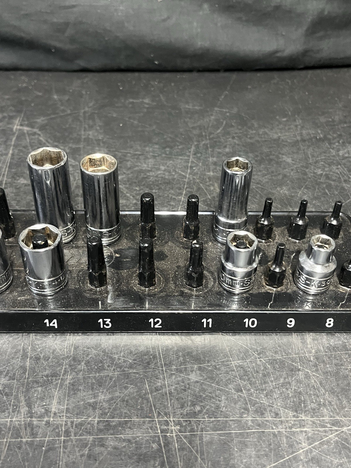 SK Professional Tools 39pc Socket Set 3/8” Drive No. 94539 SAE & MM Incomplete