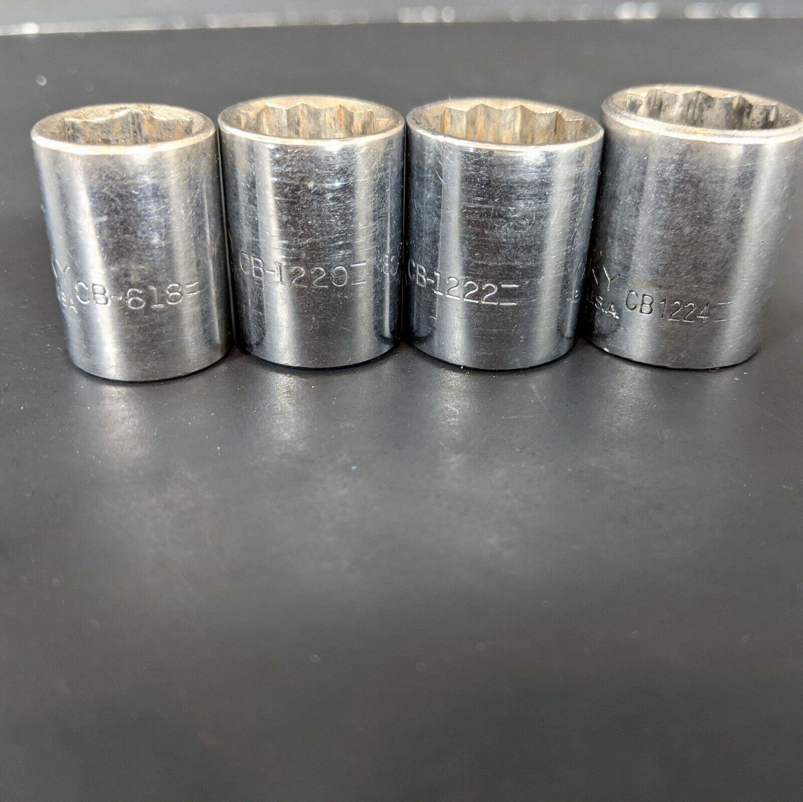 Husky USA 9/16 5/8 11/16 3/4 Sockets (12 Point & 6) 3/8″ Drive