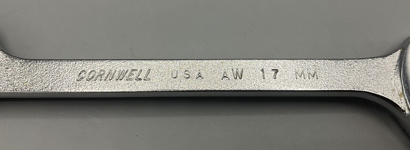 Cornwell AW-17MM 4-Way Angle Wrench Silver Satin Finish Metric Unused 6.5” Long