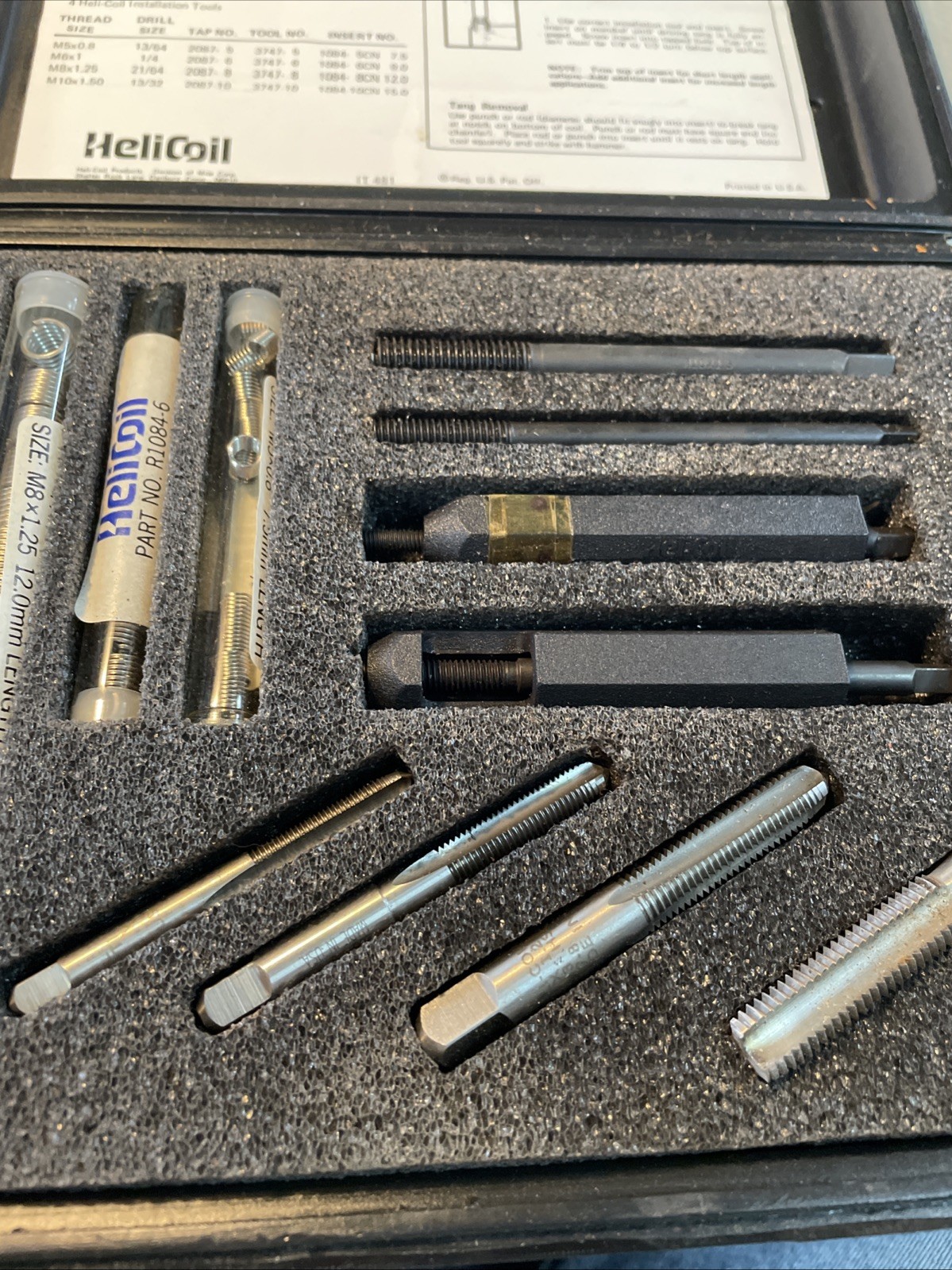 4937-150 Helicoil Metric Master Thread Repair Kit Used See Pictures