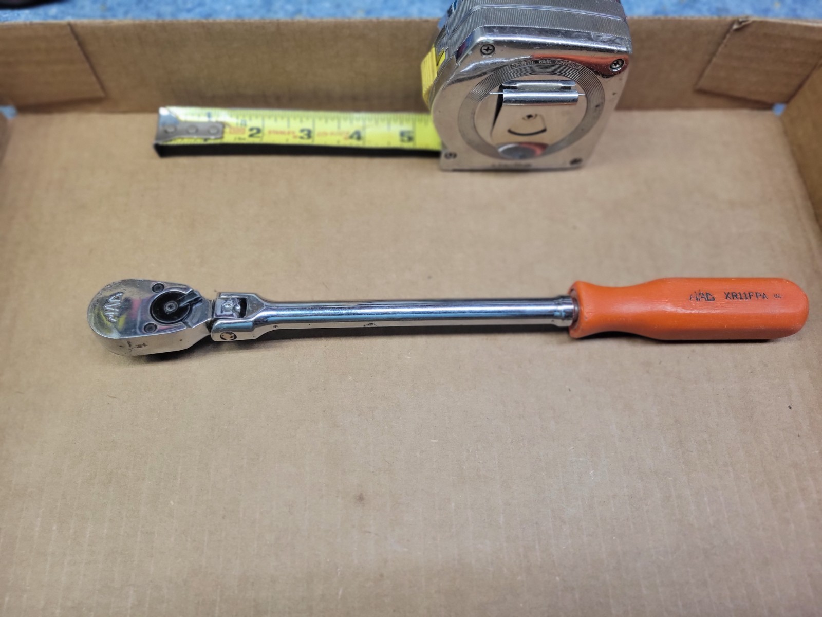 Mac Tools 3/8″ Drive Red Hard Handle Flex Head Ratchet No XR11FPA
