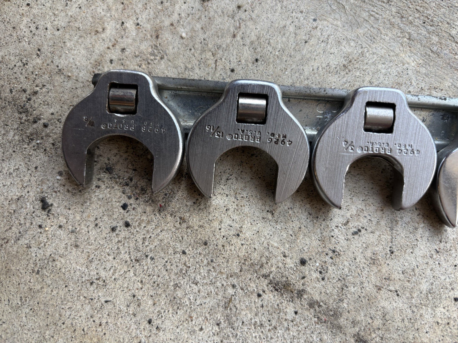 Snap On And Proto USA Crowfoot Line Wrench Set 5/8,11/16,3/4,13/16,7/8