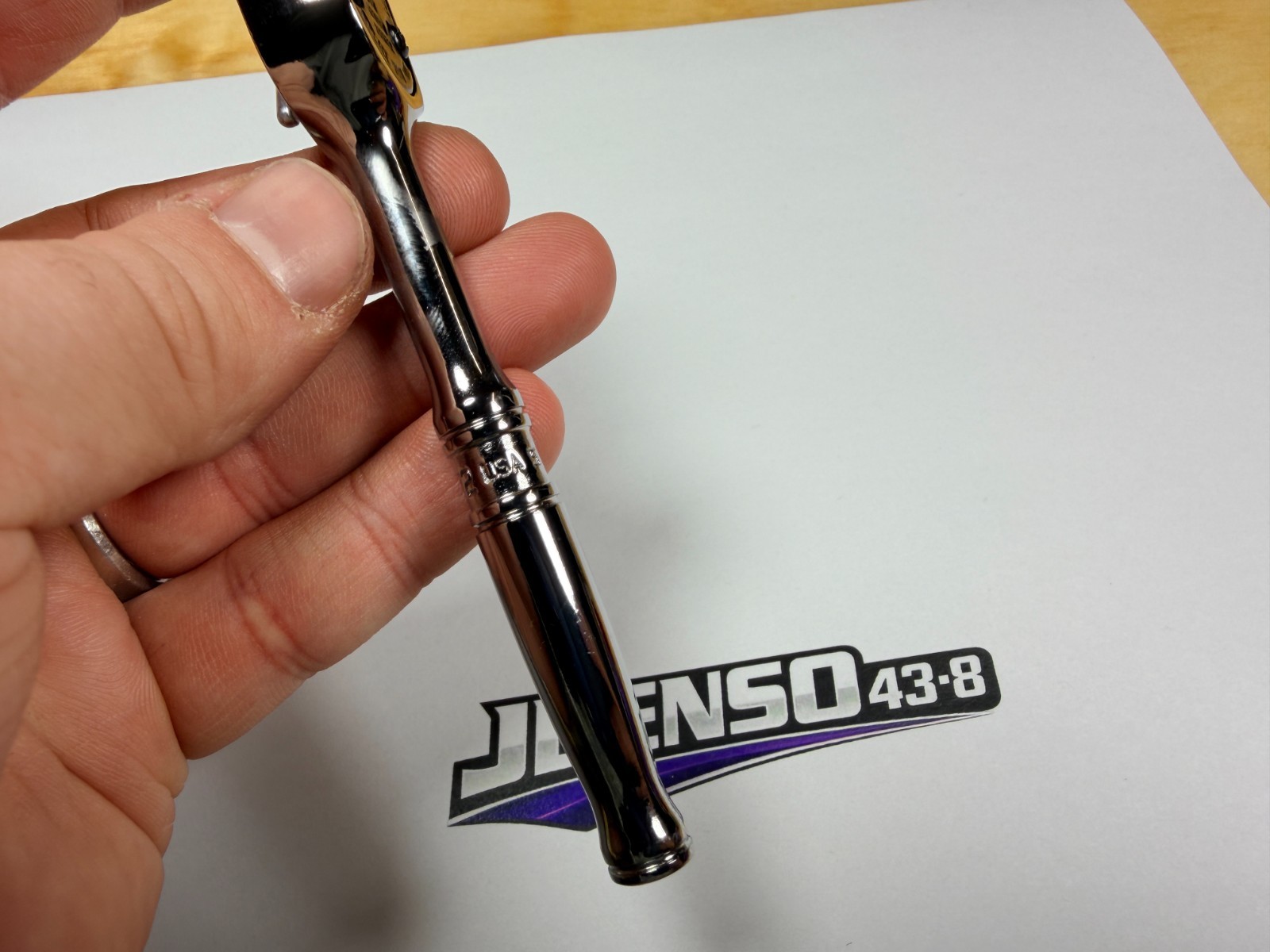 Snap-on Tools USA NEW 3/8″ Drive Compact Chrome Fixed Head Ratchet FC72