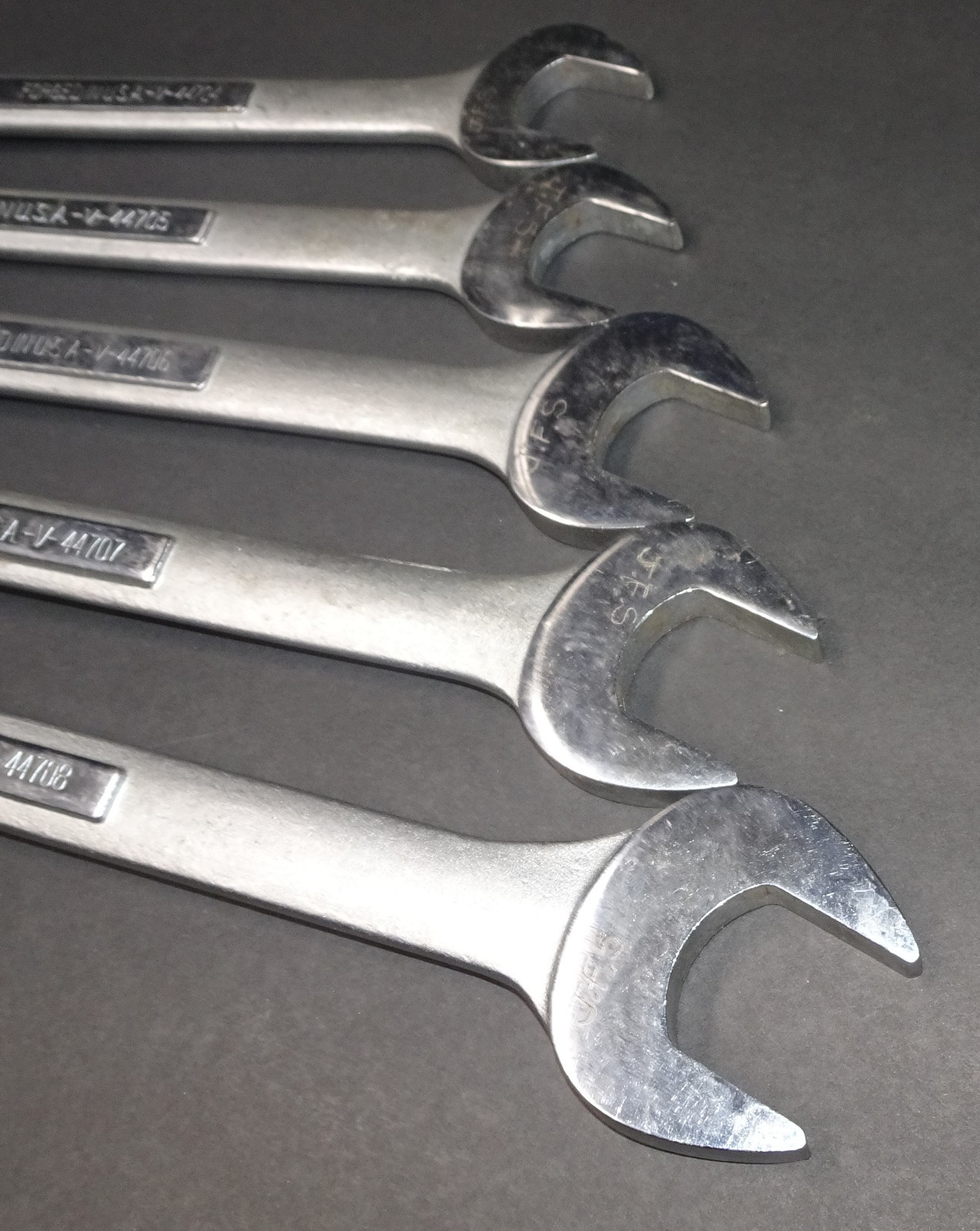 5 Craftsman Open & Box End Wrench Set V series USA 44704 44705 44706 44707 44708