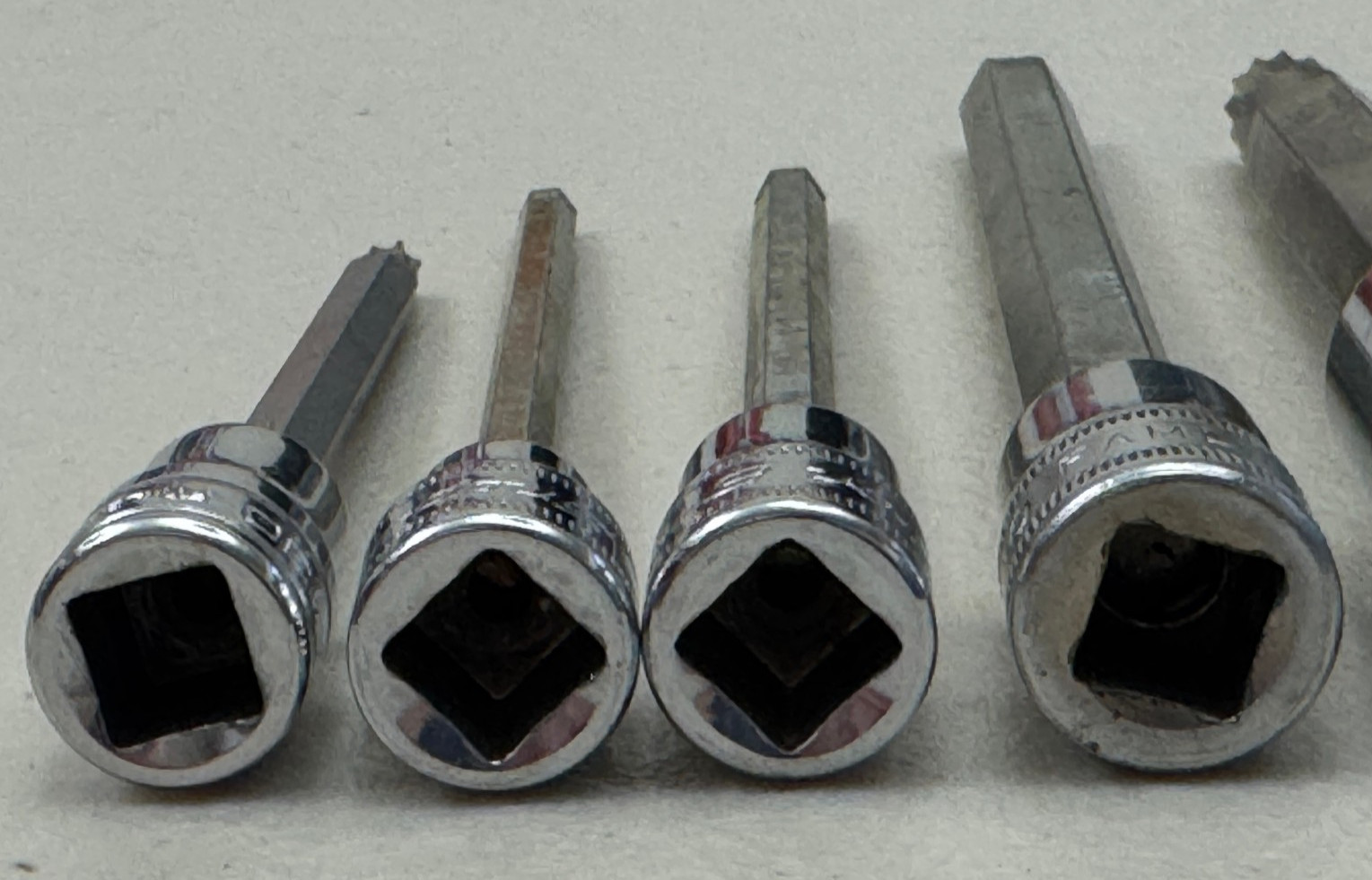Snap-on 3/8 & 1/2 Dr Metric Bit Sockets ~ 17 Pieces Allen, Torx, Triple Square