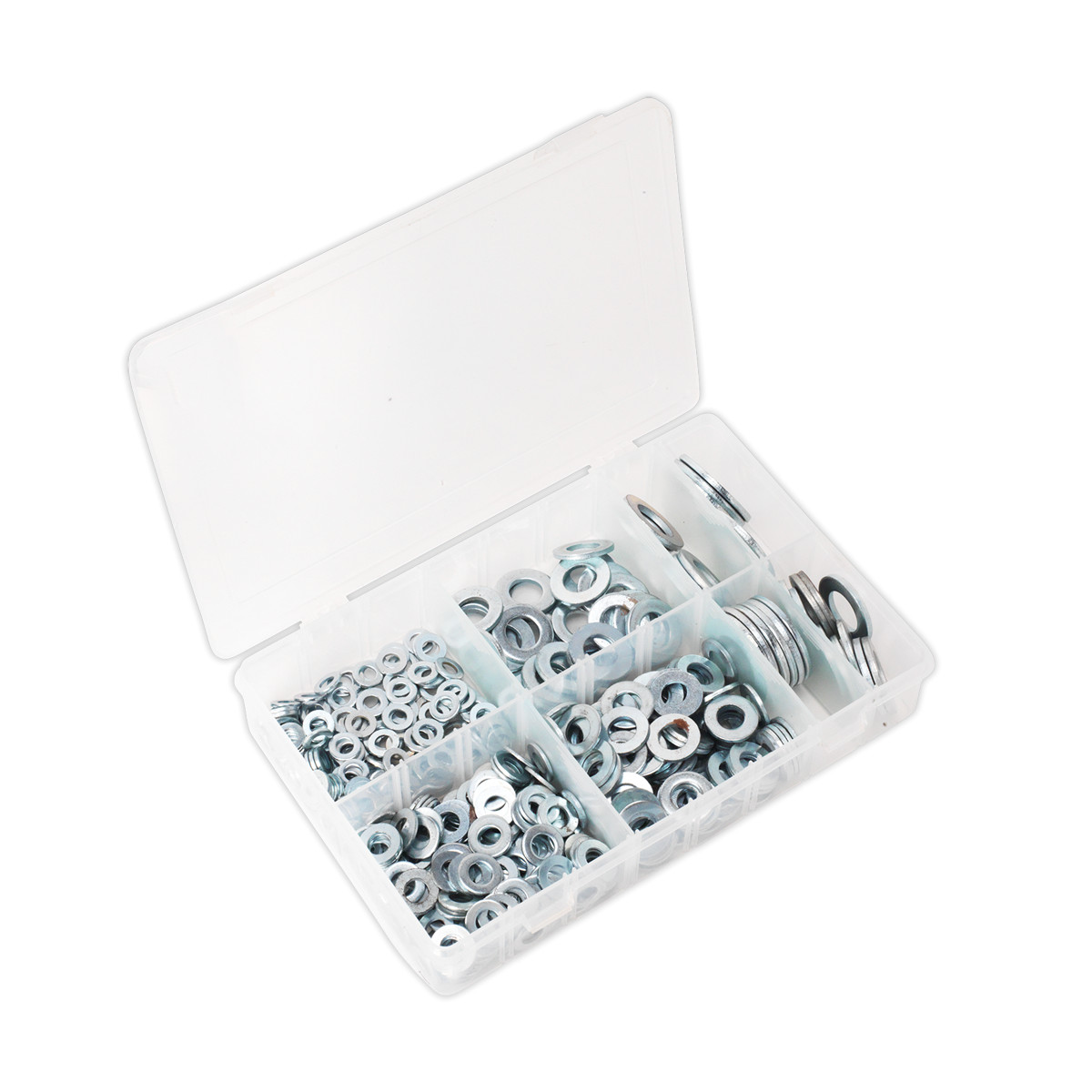 Sealey AB056WC Flat Washer Assortment 495pc M6-M24 Form C Metric