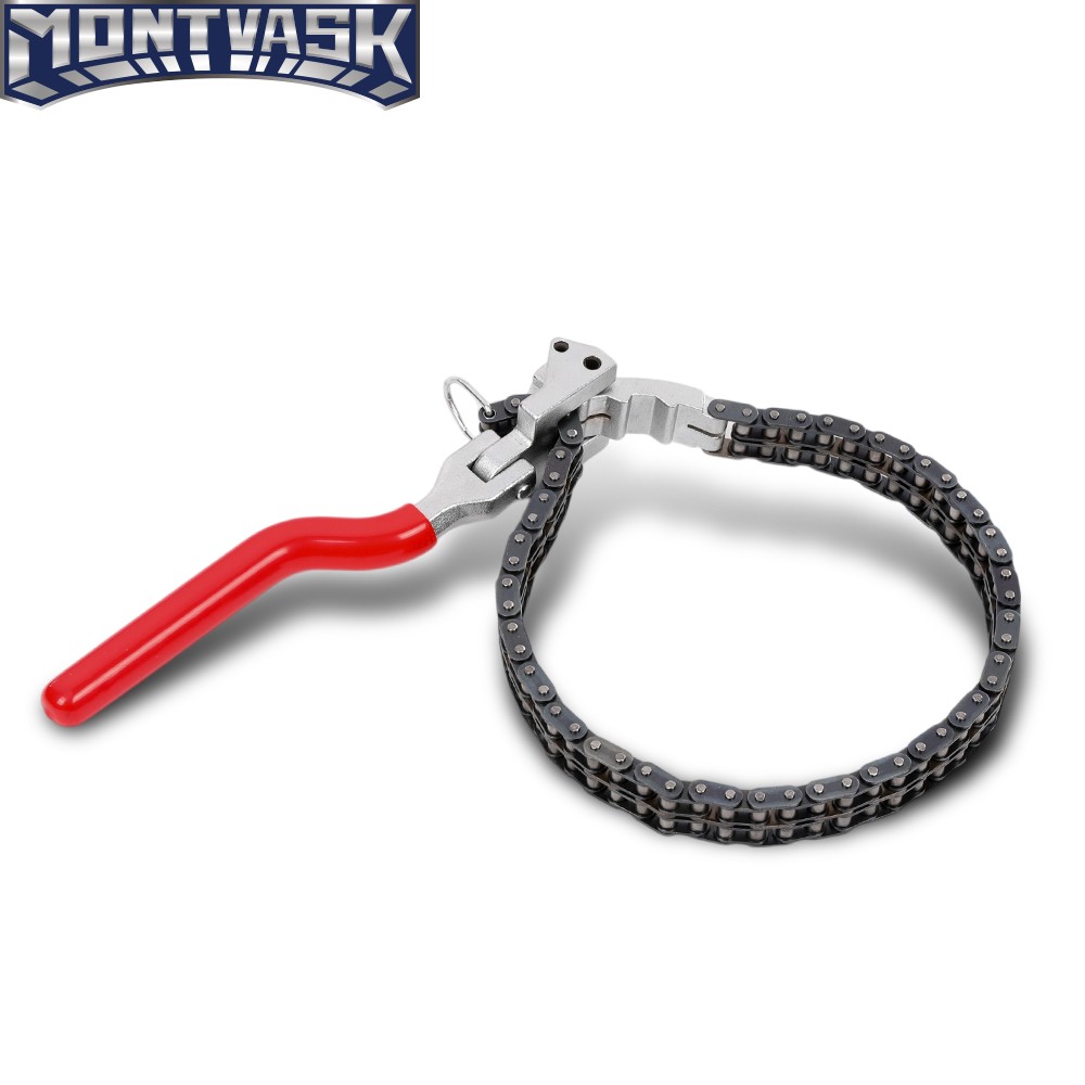 Heavy-Duty Ratcheting Chain Wrench Oil Filter Change Pipe Fittings 60-160mm
