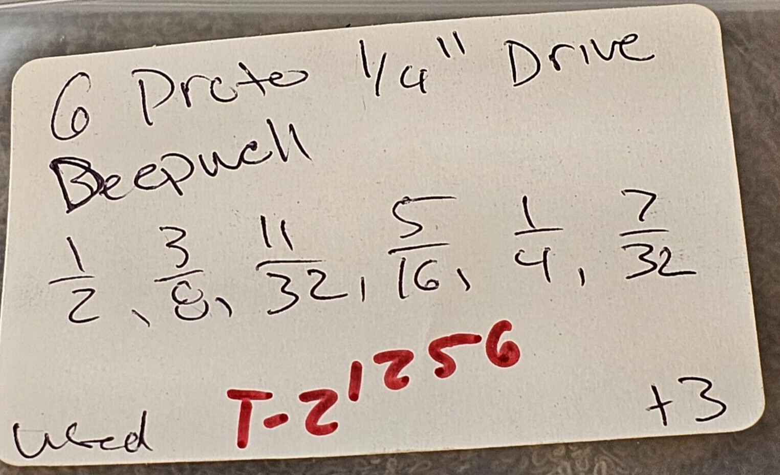 6 Proto Professional Deep Well Long Socket 1/4″ Drive Sae Set 1/2 3/8 5/16 4710L
