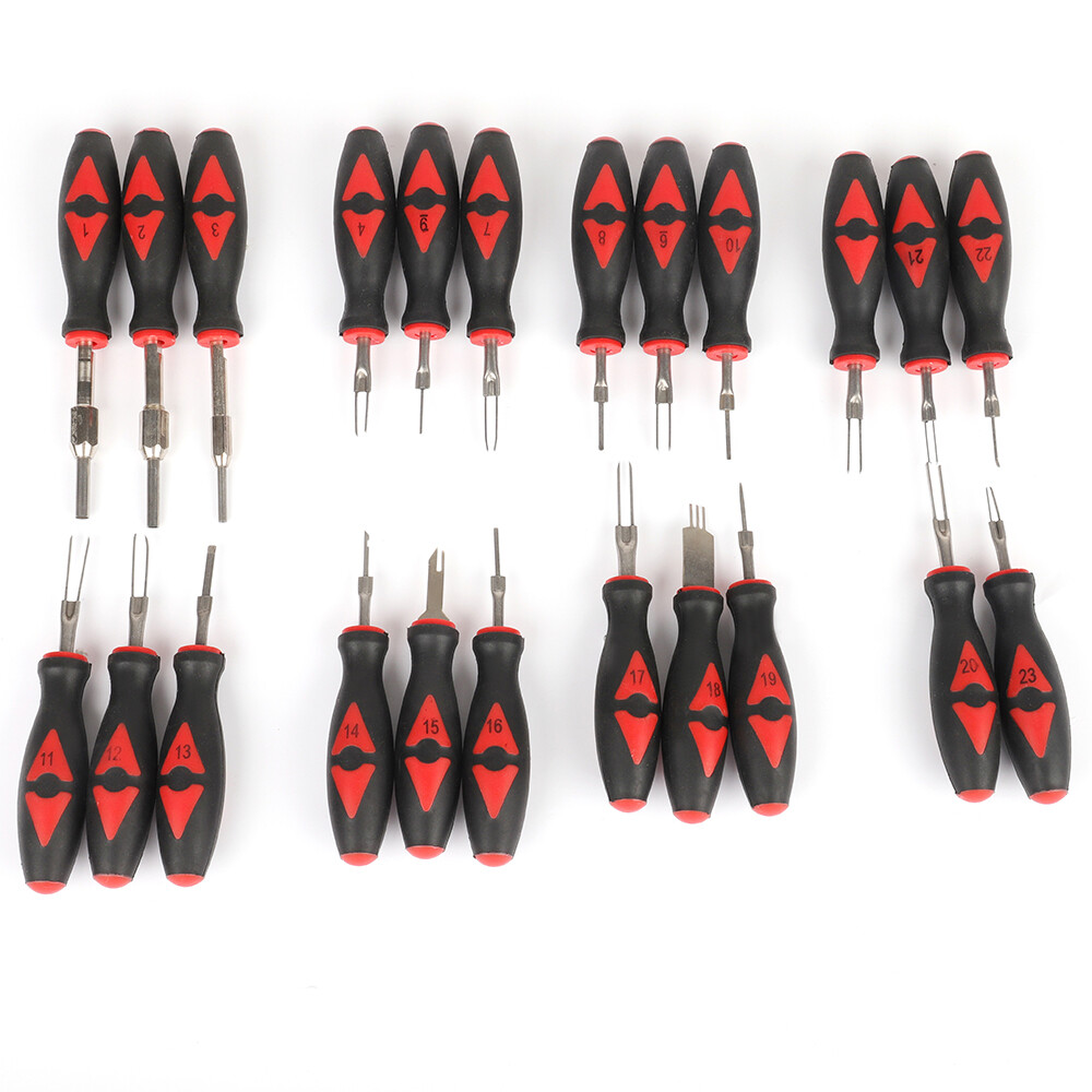 23Pcs/Set Universal Automotive Terminal Release Removal Remover Tool Kit + Case