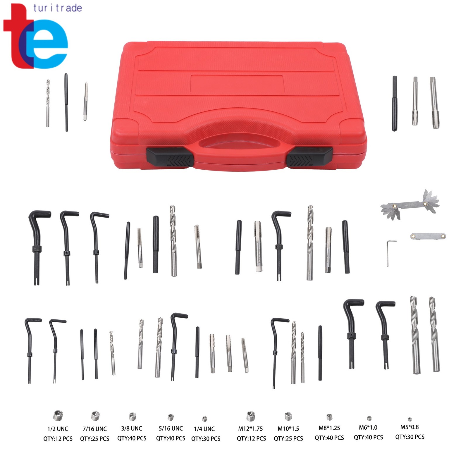 Helicoil Thread Repair Kit 338-Piece SAE and Metric Rethreading Tool Kit