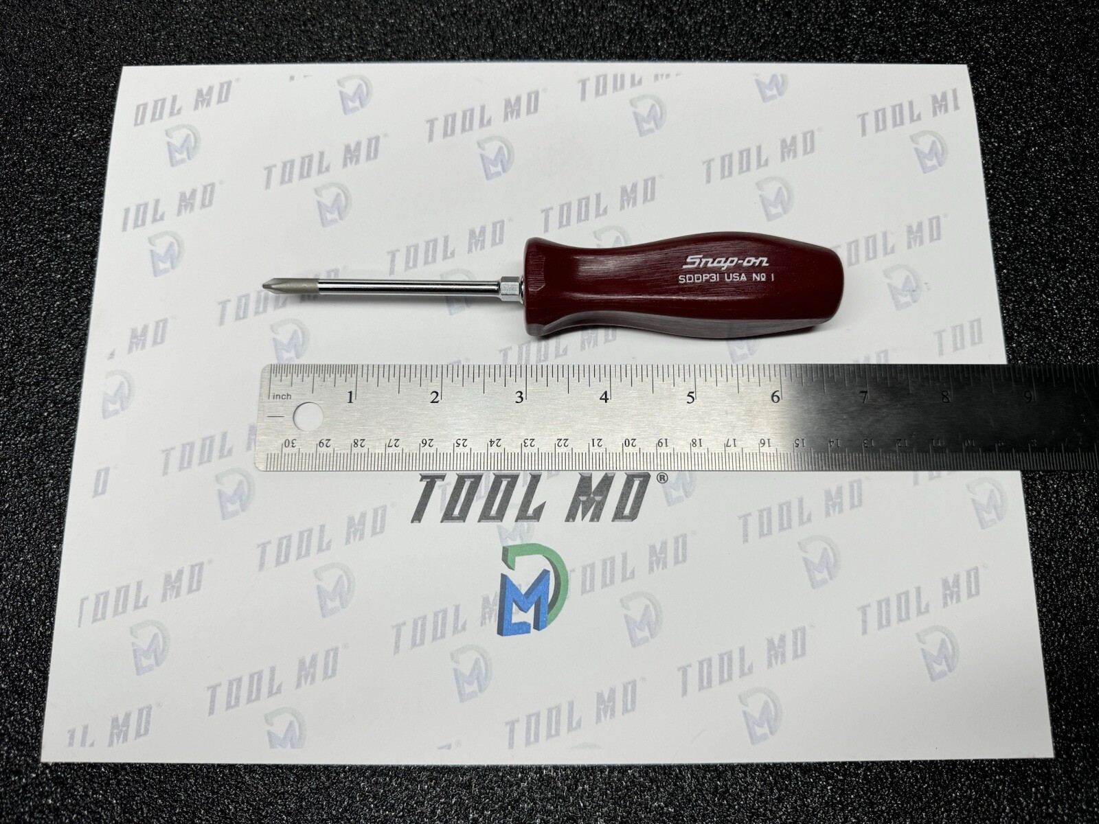 Snap-on Tools USA NOS RARE CRANBERRY Hard Grip #1 Phillips Screwdriver SDDP31