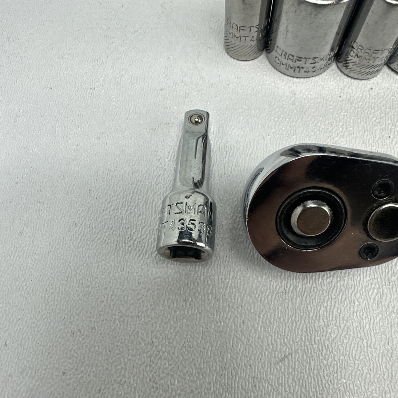 Craftsman 1/4 Ratchet With Mixed Lot Of 8 CCMT Series Sockets And Ratchet