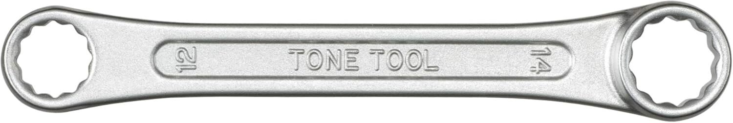 Tone M03-1214 12 × 14 mm 12-Point Metric Short 0° Offset Box Wrench