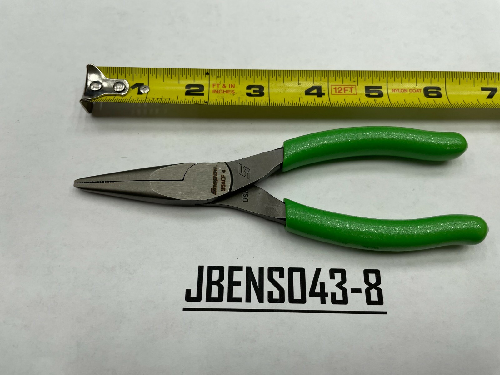 Snap-on Tools USA NEW GREEN 6″ Soft Grip Needle Nose Pliers 95ACFG