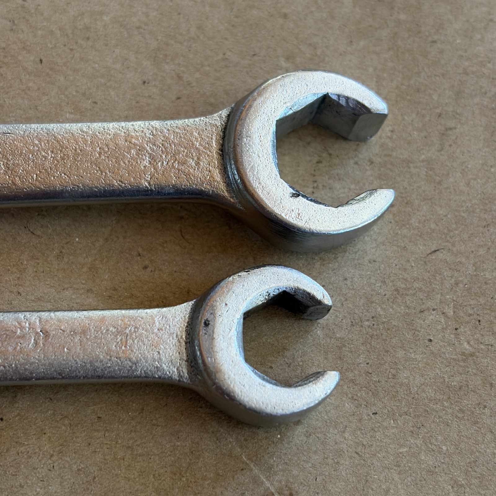 2 Vtg. Craftsman -V- Double End Flare Nut Line Wrench 3/8″ x 7/16″ 1/2″ x 9/16″