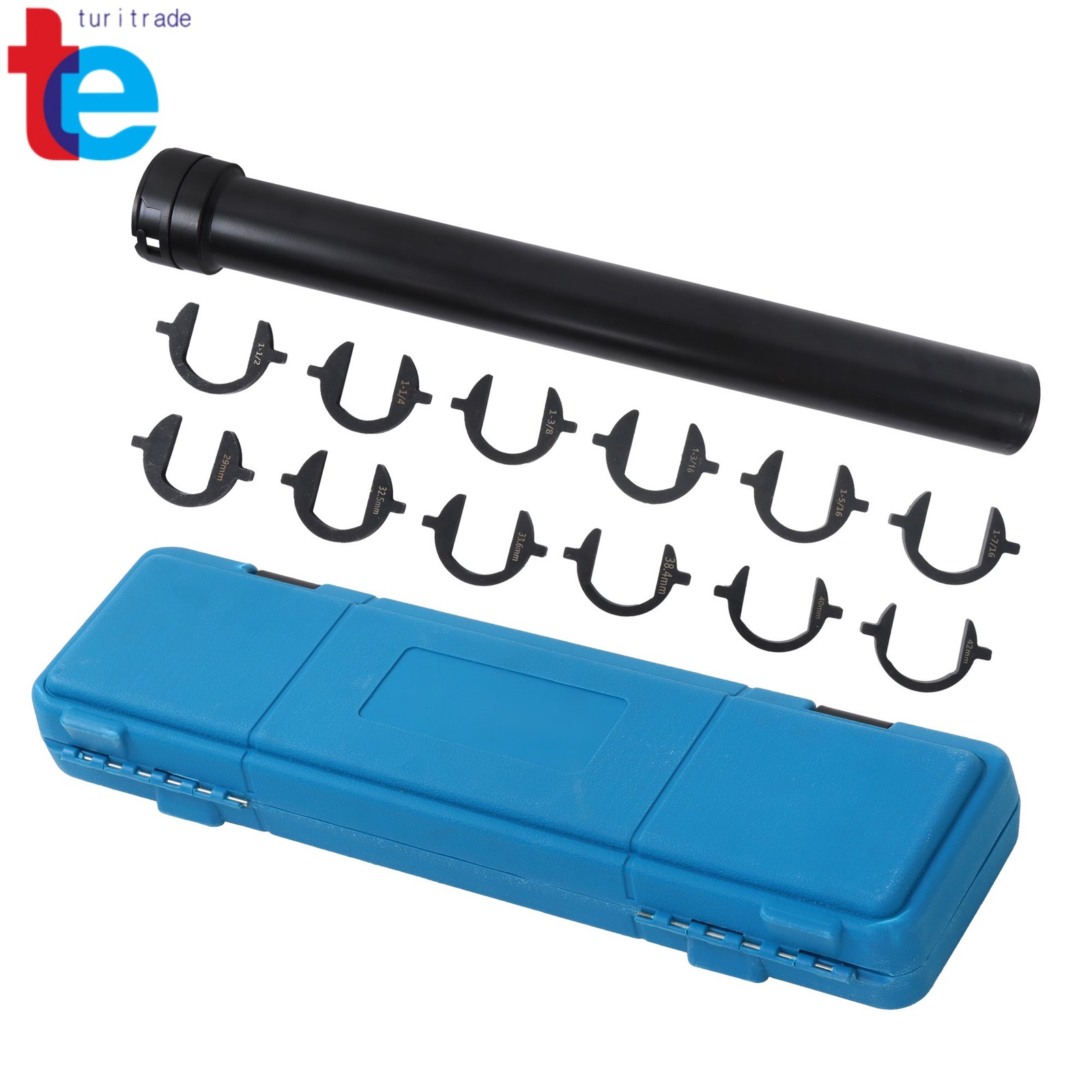 13pc Inner Tie Rod Removal Installation Tool Set with 12 SAE & Metric Adaptors