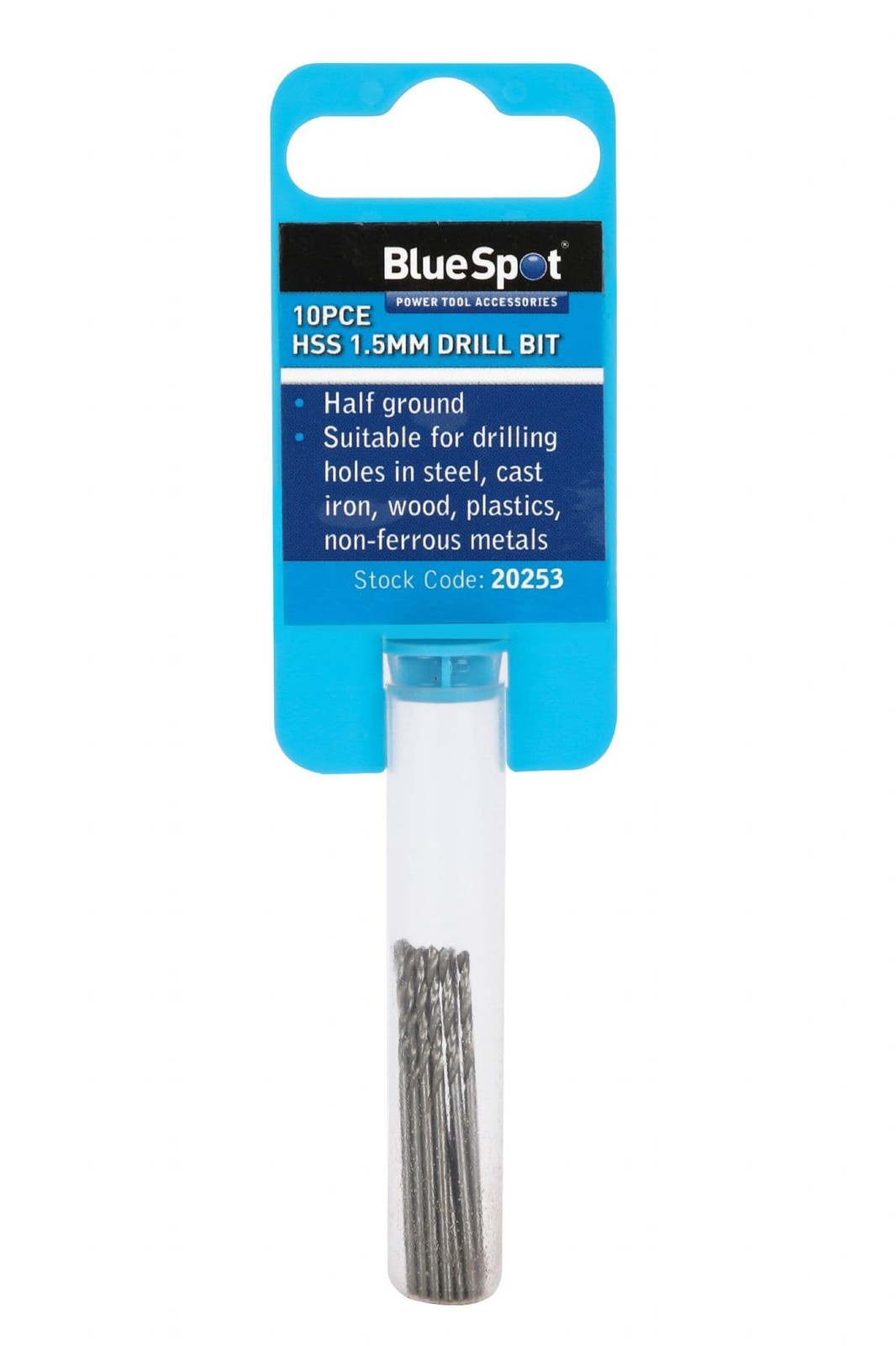 Blue Spot 20253 10 Piece 1.5mm HSS Drill Set