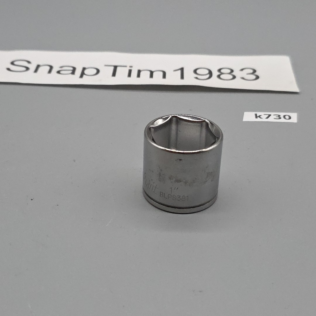 Blue Point Tools BLPS381 3/8″ Dr. 1” SAE Shallow Chrome 6 Point Socket