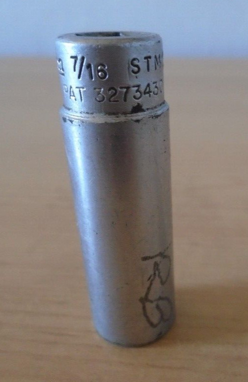 Snap On STM14 7/16” Deep Socket 1/4” Drive 6 Point SAE USA