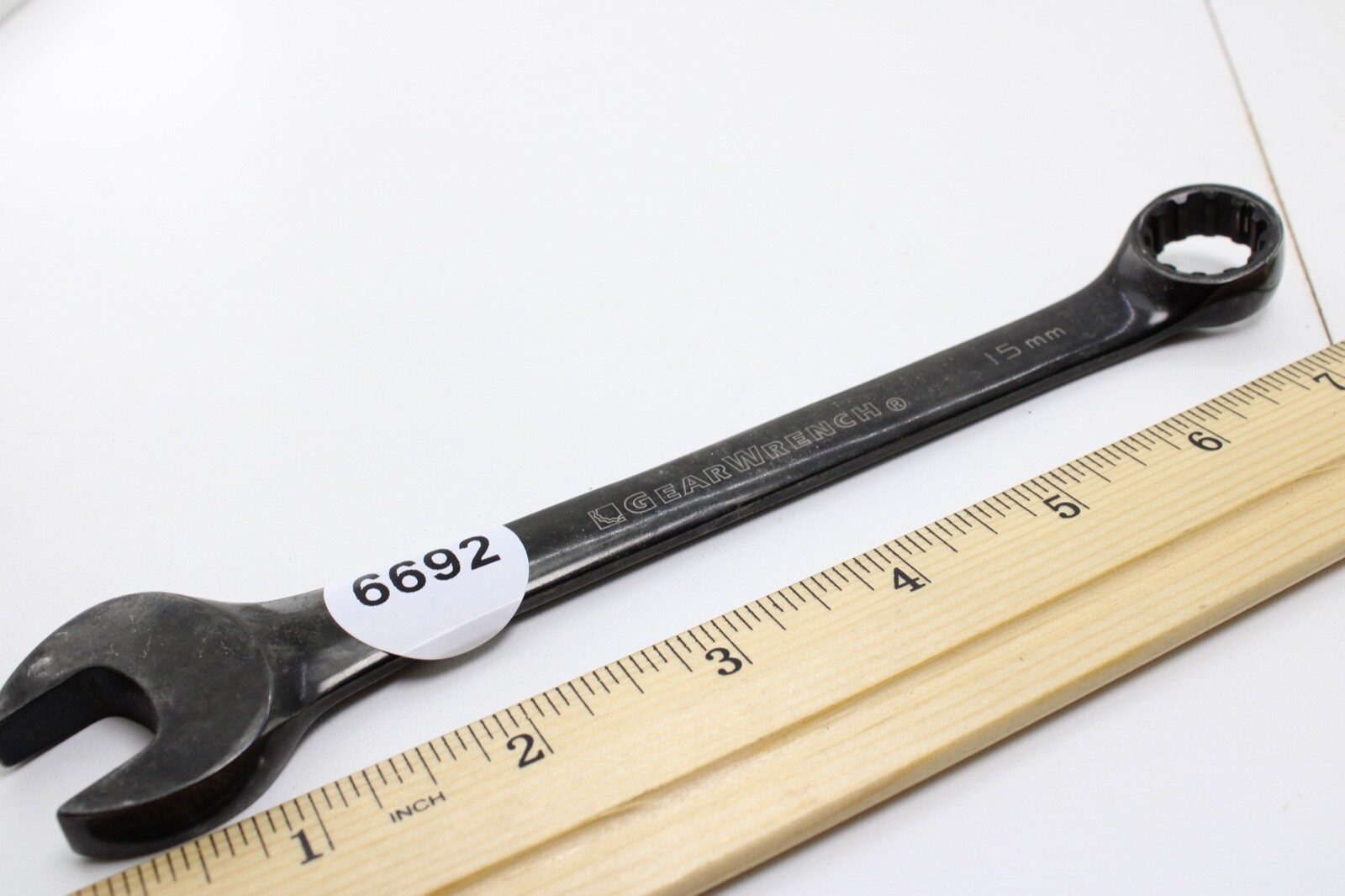 GEARWRENCH K 15 mm 12 Point Non-Ratcheting Black Chrome Combination Wrench
