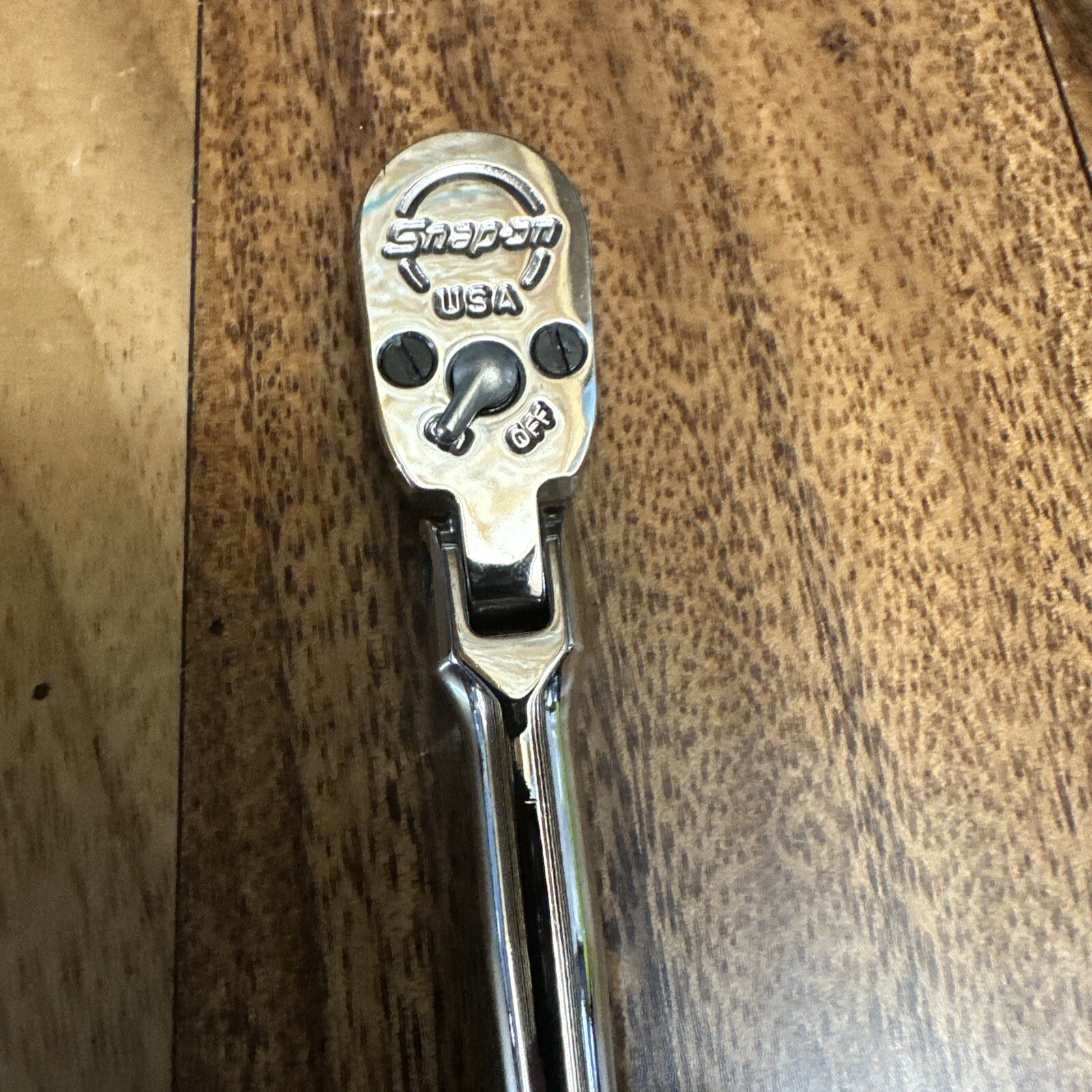 NEW Snap On 1/4″ THLLF72 X-Long DARK TITANIUM Soft Grip Flex Head Ratchet