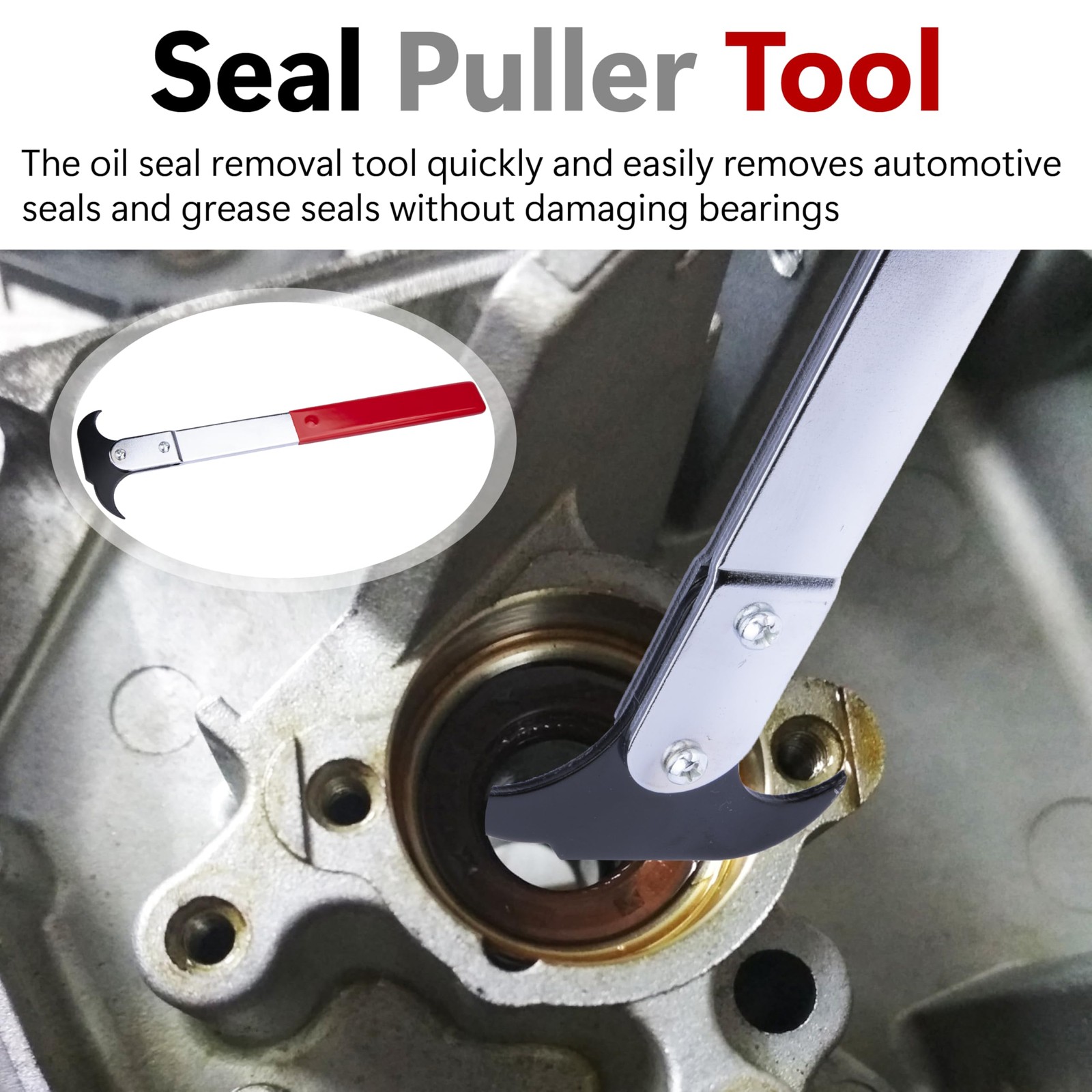 Oil Seal Puller Tool Removal Installer Kit Wheel Bearing Seal Repair Tool